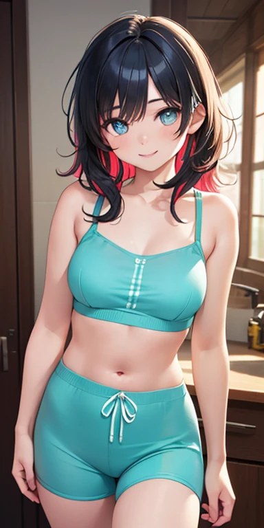 1girl, bangs, twintails, underwear,