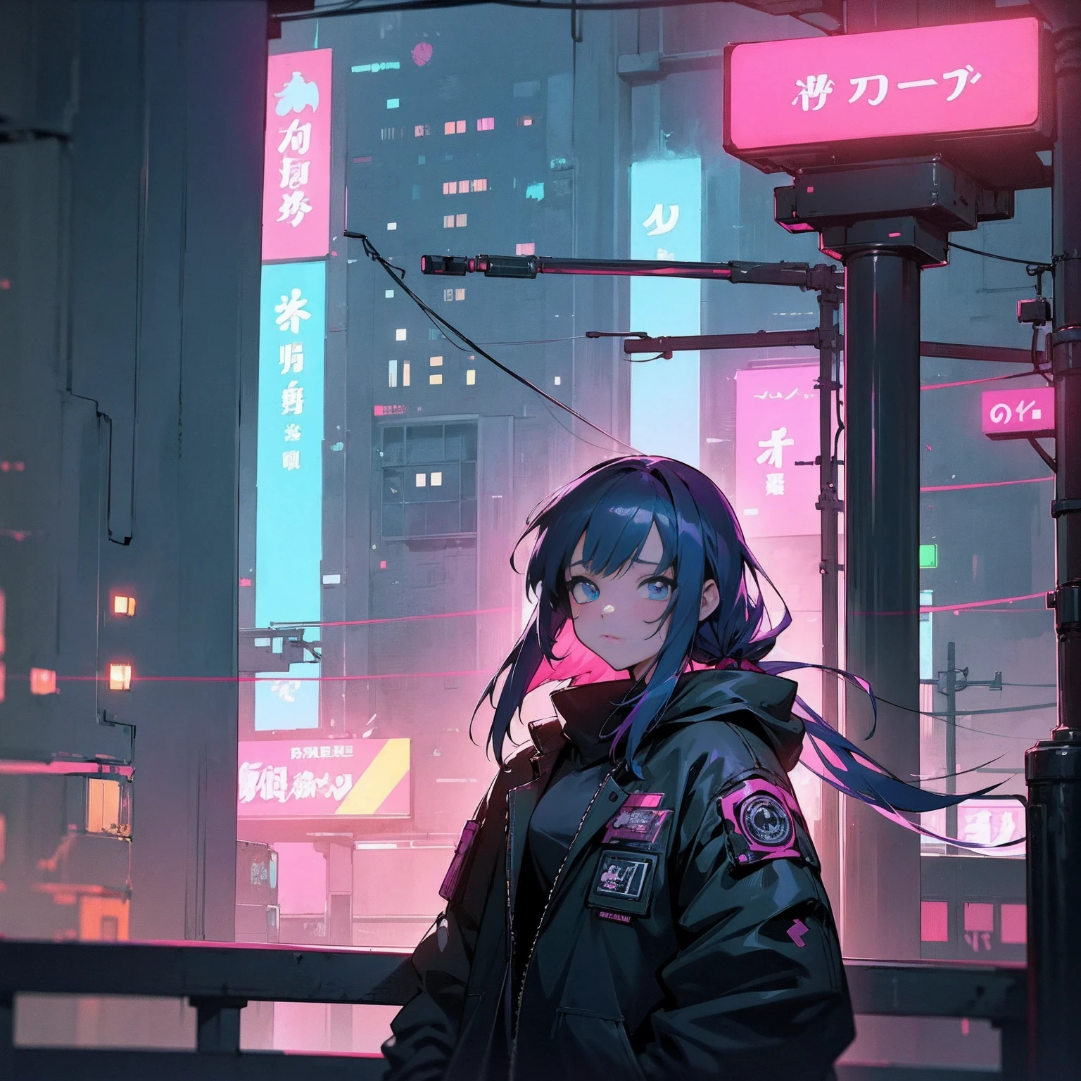 Anime girl in the city with neon lights and crowds, digital cyberpunk anime art, Anime style 4k, digitl cyberpunk - anime art, anime cyberpunk art, cyberpunk anime art, Anime art wallpaper 8 K, Anime art wallpaper 4k, Anime art wallpaper 4k, 4k anime wallpapers, Anime wallpaper 4k, Anime wallpaper 4k