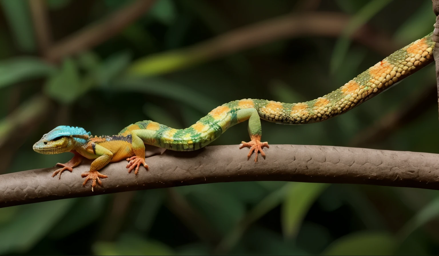 there is a lizard that is sitting on a branch, sitting on a curly branch, gecko, reptil, reptiles, on a branch, lizard tail, maxwell boas, lizards, several lizard legs, angry gecko english gentelman, pastry lizard, polychaeta, lizard pose, lizard, reptile, undertailed, gecko sitting inside a terrarium, chameleon, young male