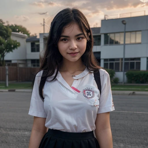 Perbandingan dan perbezaan hasil dari BING dan SEAART....menggunakan prompt yg sama..
(top-quality,8K picture quality,masterpiece:1.3),(A high resolution,Photorealsitic:1.4,Raw photography),(ultra-detailliert,Caustics,Detailed background),(Ultra-realistic capture,Beautifully detailed skin,perfect anatomia),at the sunset,Sunset sky,school buildings,school ground,18year old ,Kawaii,Single eyelid,Black hair short messy ,See-through nipple,School Uniform, Short Skirt,Looking at the camera,A smile,Bust-up shot,natural soft light