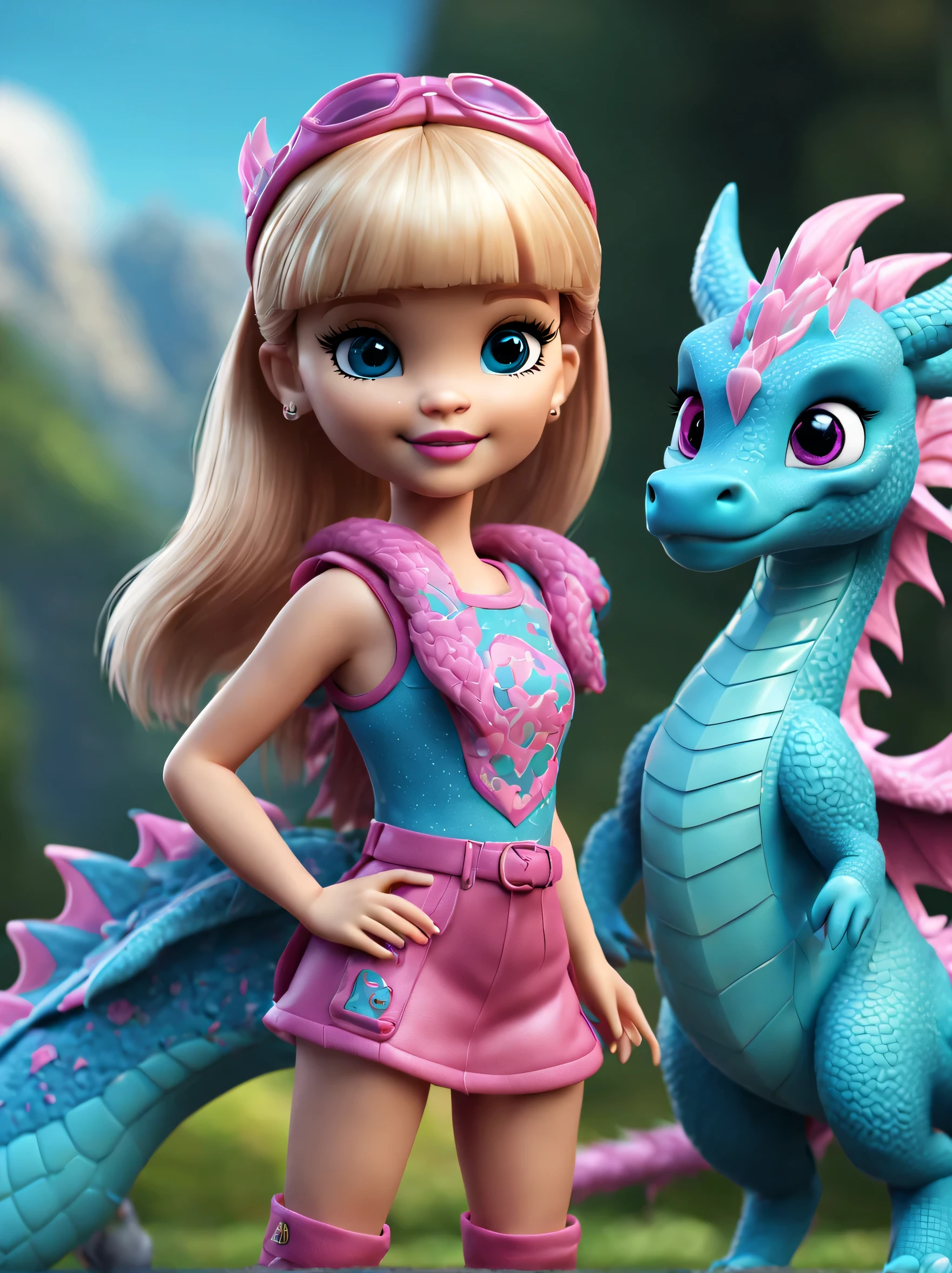 barbie and dragon,Cute 3d rendering,shaggy,
Background with: Blue and pink, Cute 3d rendering of cartoon zodiac dragon,Cute and detailed digital art,zodiac dragon explorer,Mini cute zodiac dragon,stylized 3d render,3d rendered figure art 8k,lovely digital painting,Anime style 3D,Ultra-detailed rendering