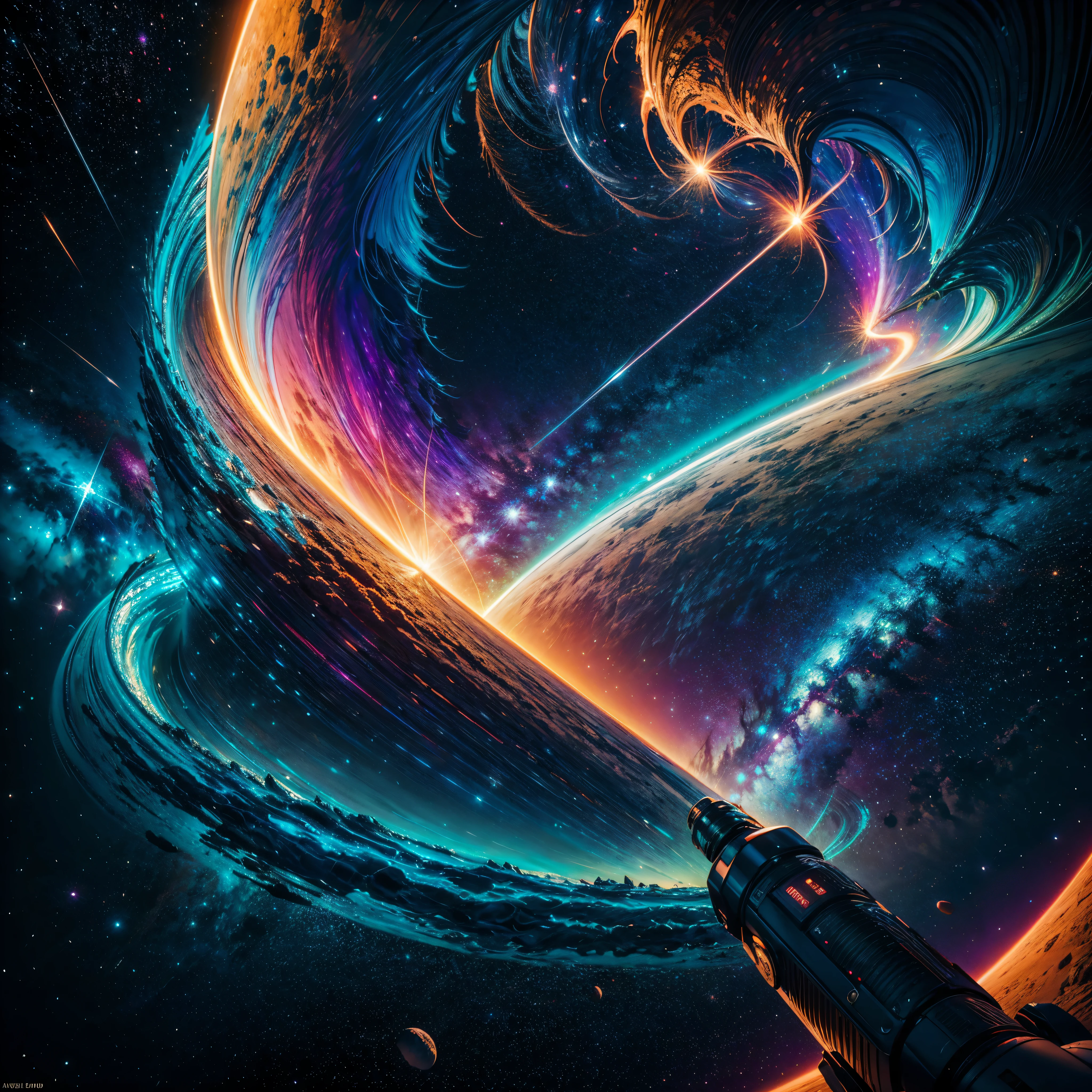 In the vast expanse of the cosmos, a breathtaking image unfolds before your eyes. In the heart of a starry galaxy, vibrant nebulae dance and swirl, their ethereal colors blending and intertwining. The scene is a symphony of cosmic beauty, with tendrils of interstellar dust and gas reaching out into the void. The stars shine with an otherworldly brilliance, illuminating the cosmic tapestry that stretches across the vastness of space. It is a visual feast for the senses, an awe-inspiring glimpse into the wonders of the universe. BREAK,Detailed,Realistic,4k highly detailed digital art,octane render, bioluminescent, BREAK,by Mappa studios,masterpiece,best quality,official art,illustration,ligne claire,(cool_color),perfect composition,absurdres, fantasy,focused,rule of thirds masterpiece meticulously intricate ultra_high-details extreme improved ultra_high-quality ultra_high-res ultra_photo-realistic optimal ultra_sharpness perfection accurate volumetric SunLight Lightning_contrast global_illumination cgi vfx sfx reflex Octane_rendered ultra_high-def UHD XT3 DSLR HDR romm rgb pbr 3dcg fxaa blu-ray vivid colors-coded anti-aliasing fkaa txaa rtx ssao opengl-shaders glsl-shaders post-processing post-production cell-shading tone-mapping ❤luminescence Heart glow hearth Crystalline earth radiant varies multi etc. --s 1000 --c 20 --q 20 --chaos 100
