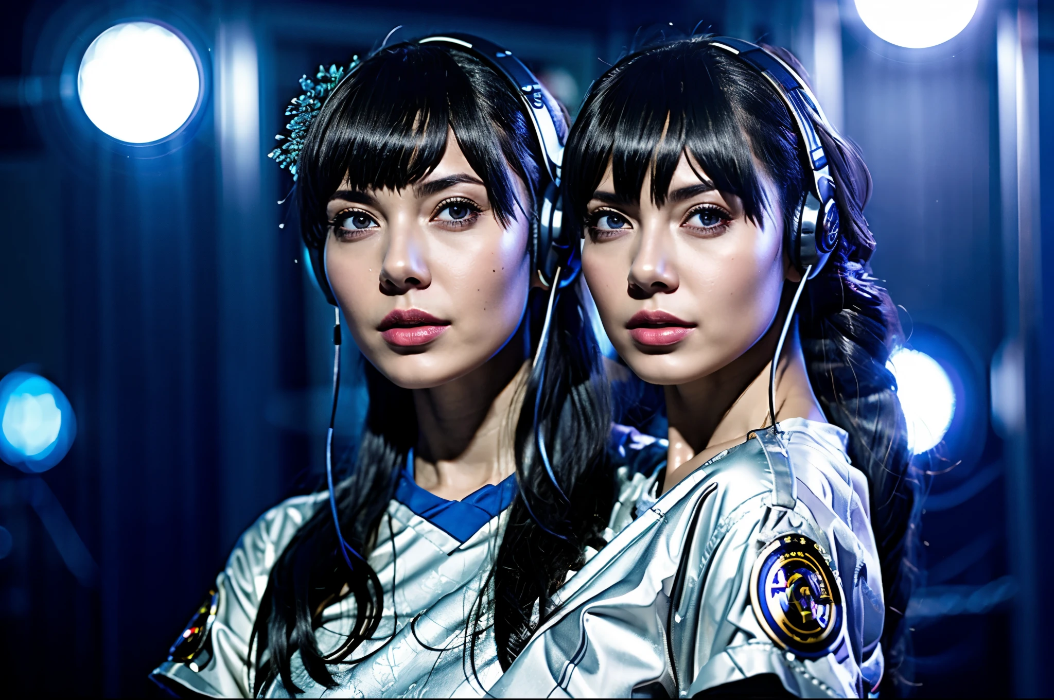 dressed, (photo realistic:1.4), (hyper realistic:1.4), (realistic:1.3), (smoother lighting:1.05), (increase cinematic lighting quality:0.9), 32K, 1girl,20yo girl, realistic lighting, backlighting, light on face, ray trace, (brightening light:1.2), (Increase quality:1.4), (best quality real texture skin:1.4), finely detailed eyes, finely detailed face, finely quality eyes, (tired and sleepy and satisfied:0.0), face closeup, t-shirts with headphones, (Increase body line mood:1.1), (Increase skin texture beauty:1.1)