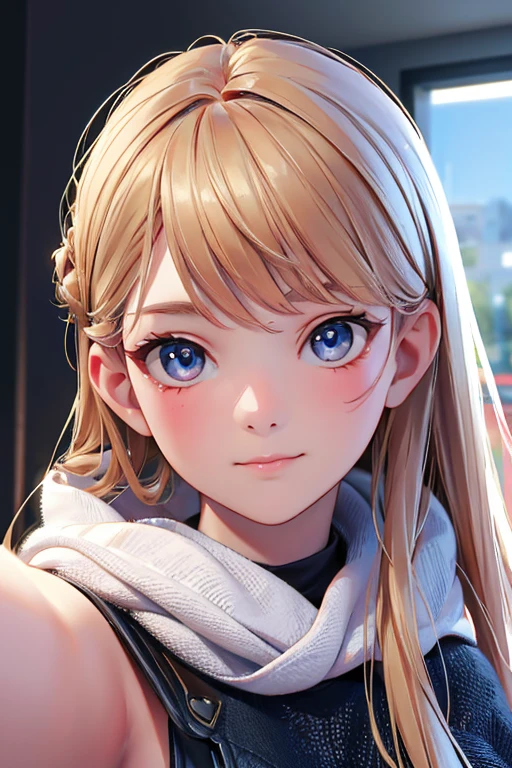 8k, Best quality, Masterpiece, ultra highres, (realism: 1.4), Photo originale, (realistic skin texture: 1.3), (grain du film: 1.3), (Angle de selfie), 1 fille, Beautiful eyes and facial details, Masterpiece, Best quality, gros plan, Haut du corps, Regarder le spectateur