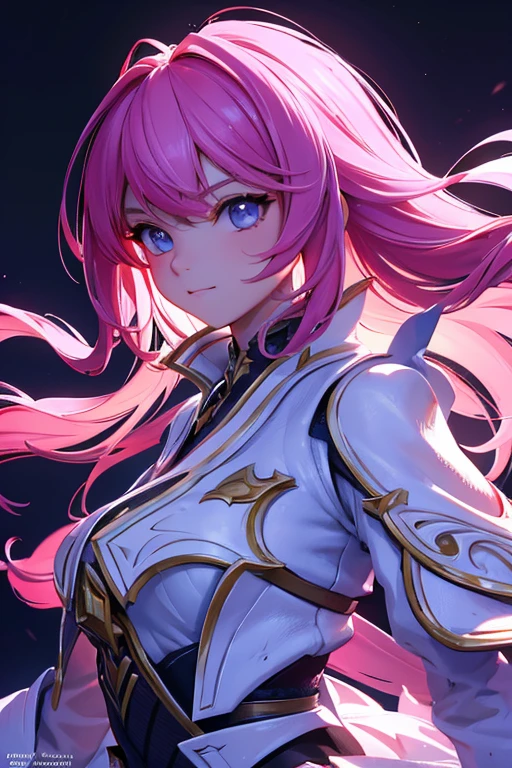 masterpiece, best quality,((ultra-detailed)), (illustration), ((an extremely delicate and beautiful)),dynamic angle,floating, (beautiful detailed eyes),(bright eyes) ,(detailed light),solo,
1girl, bangs, blue_eyes, blunt_bangs, breasts, building, city, cityscape, cleavage, cloud, cloudy_sky, dusk, evening, gradient_sky, hair_ornament, logo, long_hair, looking_at_viewer, mountainous_horizon, orange_sky, outdoors, pink_hair, purple_sky, red_sky, scenery, sky, solo, sun, sunrise, sunset, twilight