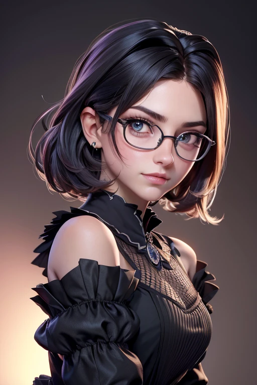 Best quality, (photoreallistic:1.2), 1fille, seulement, Detailed face, Mise au point sur le visage, debout, cheveux noirs,(ornement de cheveux:1.35),dame de bureau, Manches garnies de ruban, detached sleeves, Garniture de ruban, manches larges, (Regarder le spectateur:1.5) cheveux longs, yeux noirs, frange, minora,