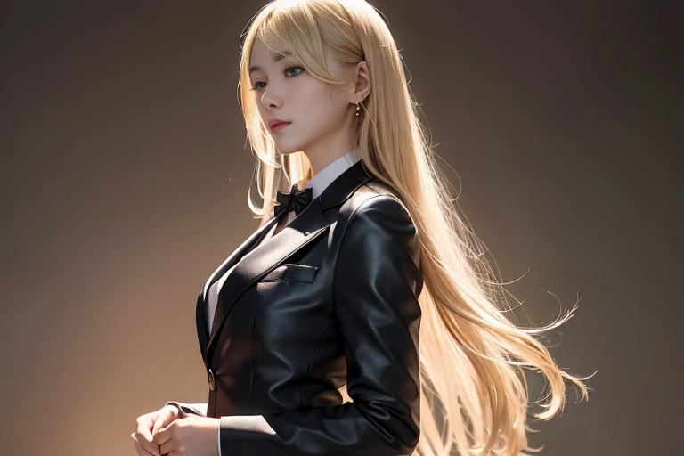 an beautiful,
(((tmasterpiece))), ((Best quality)), ((intricately details)), ((hyper realisitc)), Ridiculous resources, 摩洛解放阵线, Mature woman, (),Perspectives, The content is very detailed, lamplight, Perfect hands, detailed finger, 美丽细致lewd eyes, Long blonde hair, 棕色lewd eyes, CEO, (Professional Dress:1.2), Blazer in similar color scheme,Paired with thin lapel dress,Black leather pantyhose,Pink collar, ear nipple ring, livestock, detailedbackground, Bedrooms, 完美lewd eyes, lewd eyes, looking at viewert, seen from the side