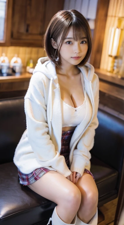 woman, (oversized wear_sweater, bunny_ear_have:1.3),red bunny_ear,
good hand,4k, High resolution, masterpiece, highest quality, head:1.3,((hasselblad photography)), fine skin, sharp focus, (cinematic lighting), soft lighting, dynamic angle, [:(detailed face:1.2):0.2], medium breasts,(((at the bar))),