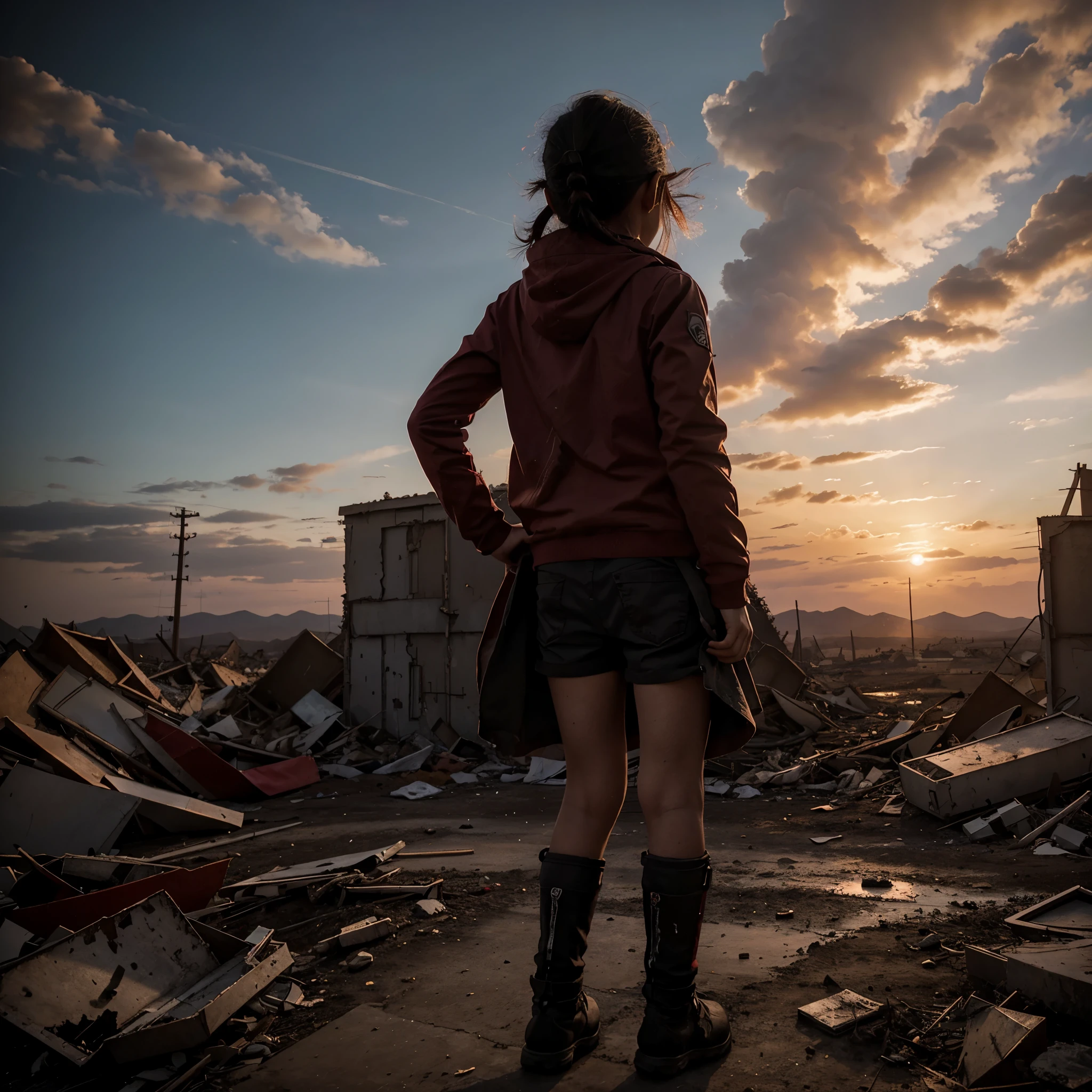 Titans slaughter humans、A city on a giant's hand、Giant shadow、grotesque zombie、Giant Zombie、Covered in blood、Small person々Giant hand grabbing、Tattered clothes、Vandalism、smile、Insanity、Terrorizing the city、Low - Angle、A lot of people々、Walking on clouds、迫り来るGiantess、Crush a small building、Powerful movements、Great impact、giantess、Giantess、A woman taller than a skyscraper、Realistic、Realistic、Realistic景色、Realistic女性、Cute woman、Young Japanese、short hair、Blonde Hair、Destroyed City、rubble、A ruined world、GiantessにDestroyed City、Distant view of the city、Small buildings、小さなビルを踏むGiantesountains visible in the distance