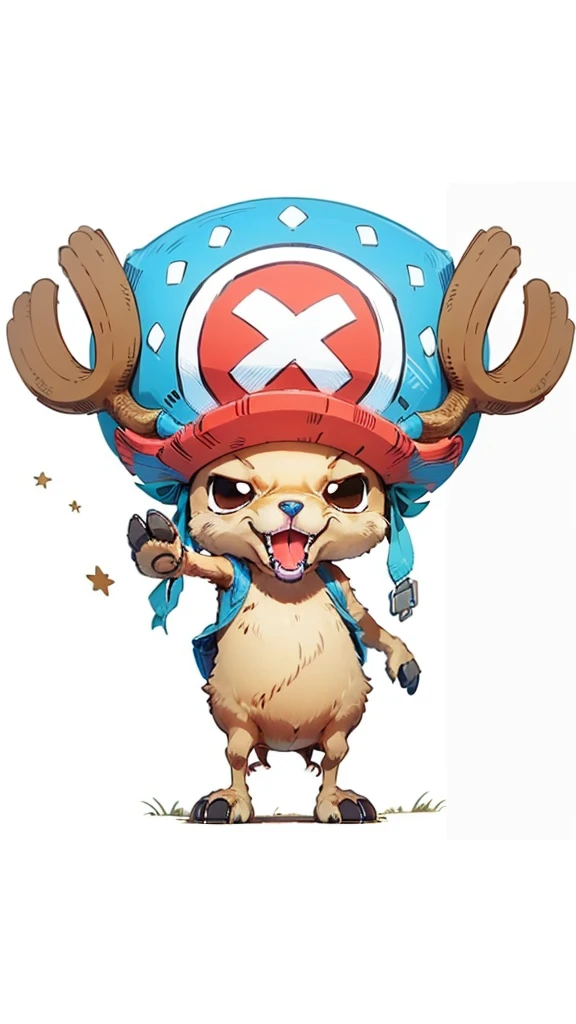 Masterpiece,best quality,1man ,tony tnony chopper(one piece),deer monster ,cute,super details,