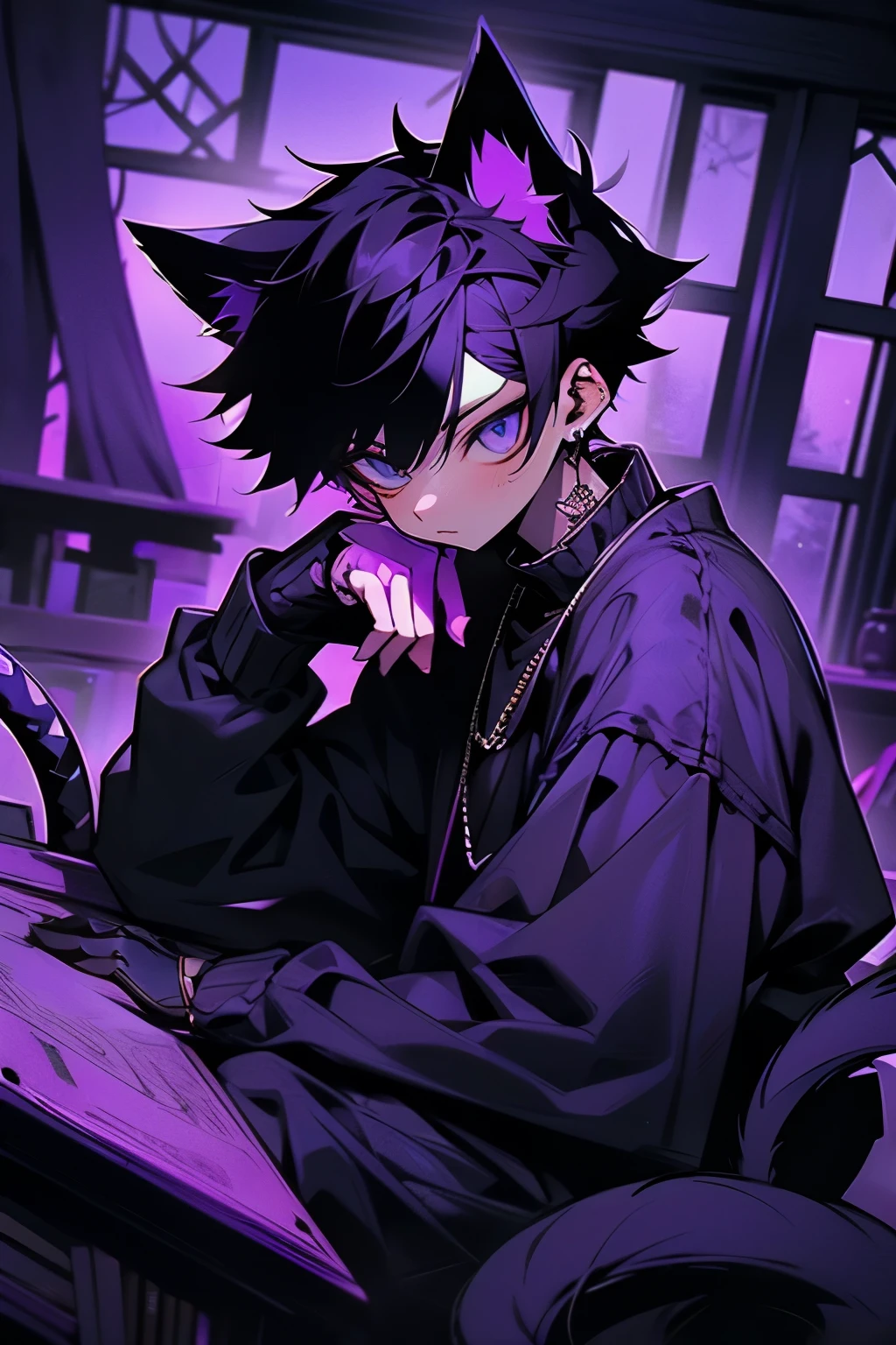 black gloves