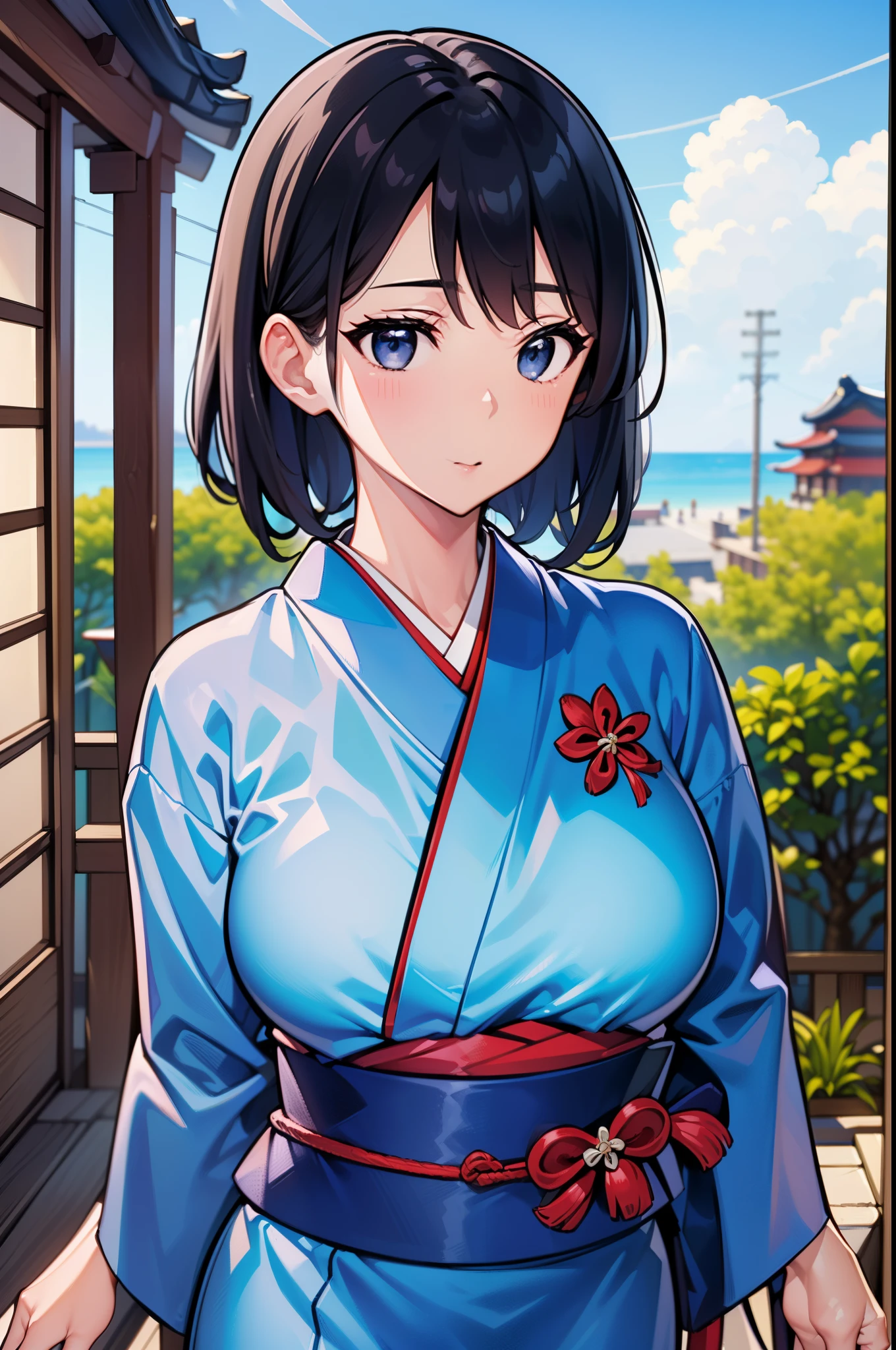 (((摩洛解放阵线))), (((A mature woman))), ((widow)), ((mothers)), (((middle aged women))),((tie up black hair)), ((black kimono)), ((lipsticks)), ((humongous large breast:1.3)),lusty smile, ((Japanese-style room)),looking at viewert,
BREAK BREAK BREAK (Masseter muscle film:1.2), Best quality at best, A high resolution, Unity 8k壁纸, (illustratio:0.8), (美丽细致的眼睛:1.6), The facial details are particularly rich, perfect litthing, Extremely detailed CG, (Perfect hands, perfect anatomia),((portrait of upper body))