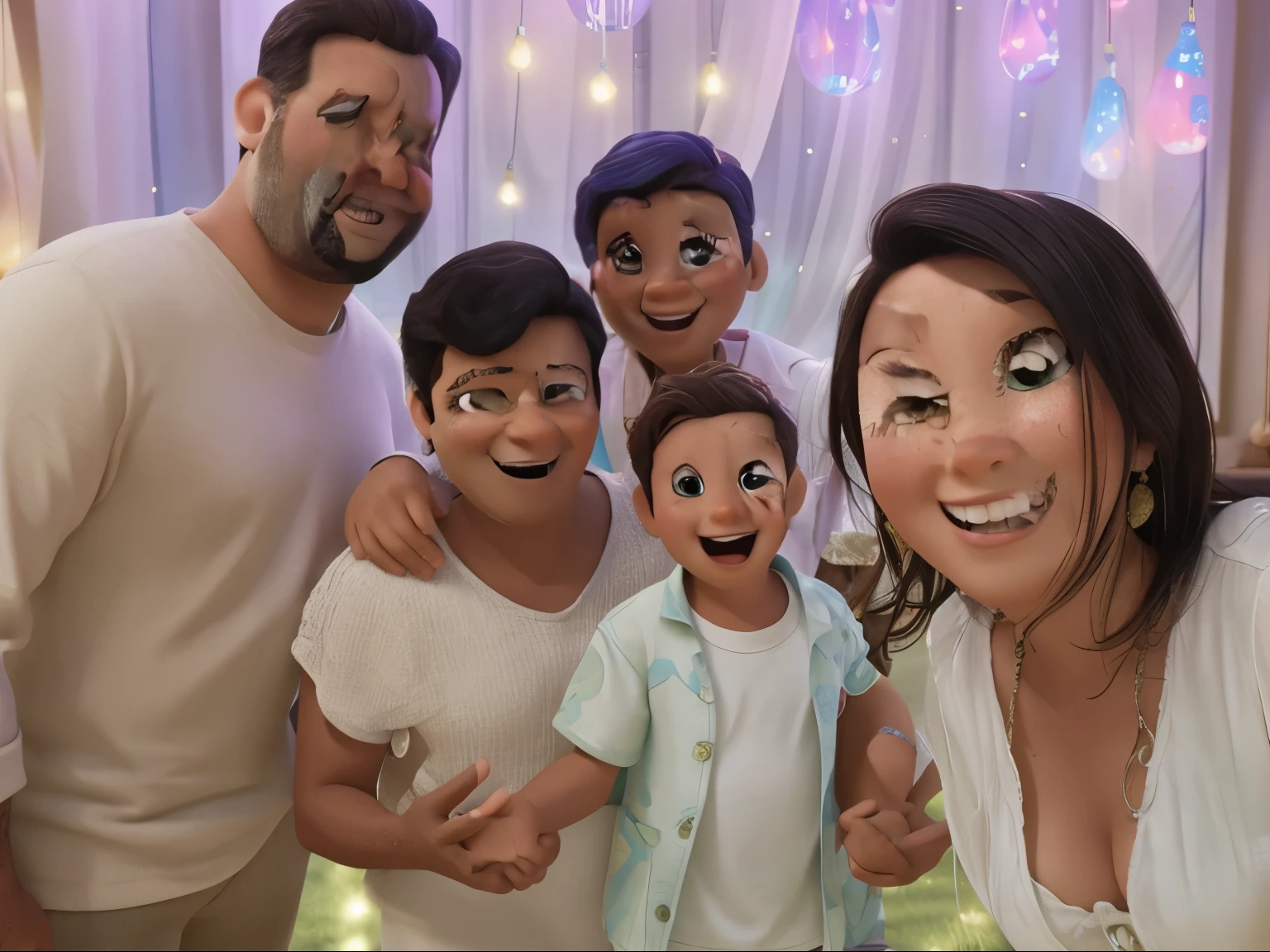 familia estilo disney pixar