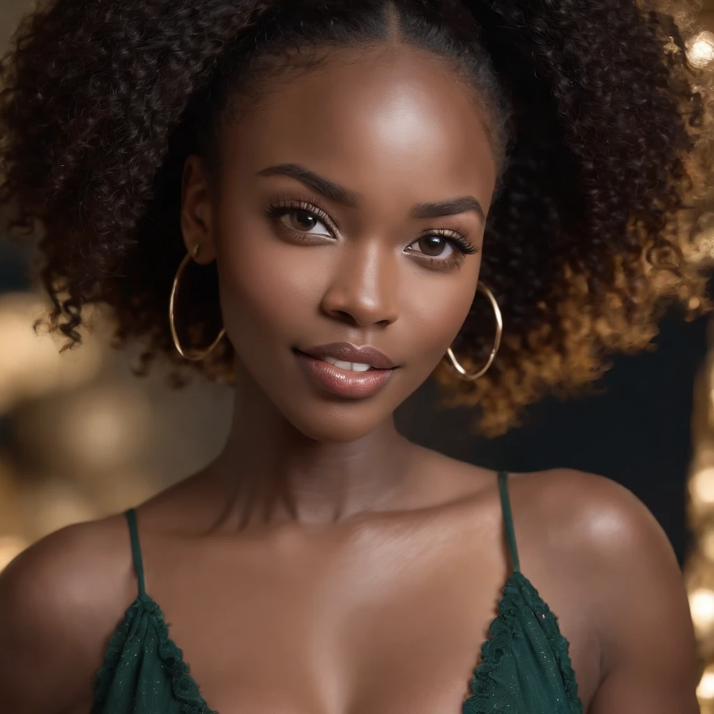 ((Dark African skin, Very deep ebony skin)), ((Its beauty undeniable)), ((Excited cute face)), ((Hyper detailed perfect eyes,)), ((pose mignonne)), ((Langue sortie)), ((Seductive )), ((wine, chic)), ((Afro ponytail with long African curly hair,)), (( peau)), ((debout, vue de face)), ((toucher ses propres jambes dans une pose sexy)), ((indoor, party, dancing, club, people in the background)), Sharp Focus CGI, photoreallistic, High detail, Realstic, Masterpiece, absurdes, Best quality, Hdr, High quality, high-definition, Extremely detailed, 8k wallpaper, Intricate details, 8K UHD, Full-HD, (photo realist:1.2), contraste, intense illumination, lighting cinematic, natural lighting, veilleuse, Nuit, Illumination globale, Laughing out loud, a la piscine African women、Female sexy, the hague