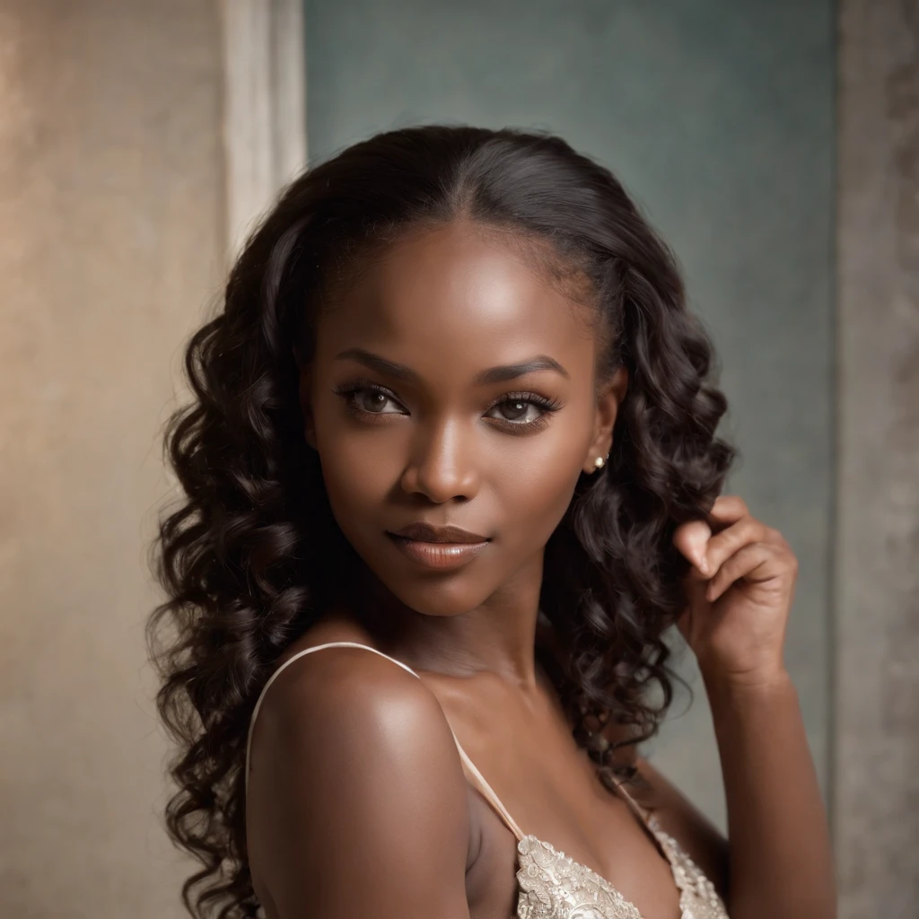 ((Dark African skin, Very deep ebony skin)), ((Its beauty undeniable)), ((Excited cute face)), ((Hyper detailed perfect eyes,)), ((pose mignonne)), ((Langue sortie)), ((Seductive )), ((gala, chic)), ((Afro ponytail with long African curly hair,)), (( peau)), ((debout, vue de face)), ((toucher ses propres jambes dans une pose sexy)), ((indoor, gala, dancing, club, people in the background)), Sharp Focus CGI, photoreallistic, High detail, Realstic, Masterpiece, absurdes, Best quality, Hdr, High quality, high-definition, Extremely detailed, 8k wallpaper, Intricate details, 8K UHD, Full-HD, (photo realist:1.2), contraste, intense illumination, lighting cinematic, natural lighting, veilleuse, Nuit, Illumination globale, Laughing out loud, a la piscine African women、Female sexy, the hague