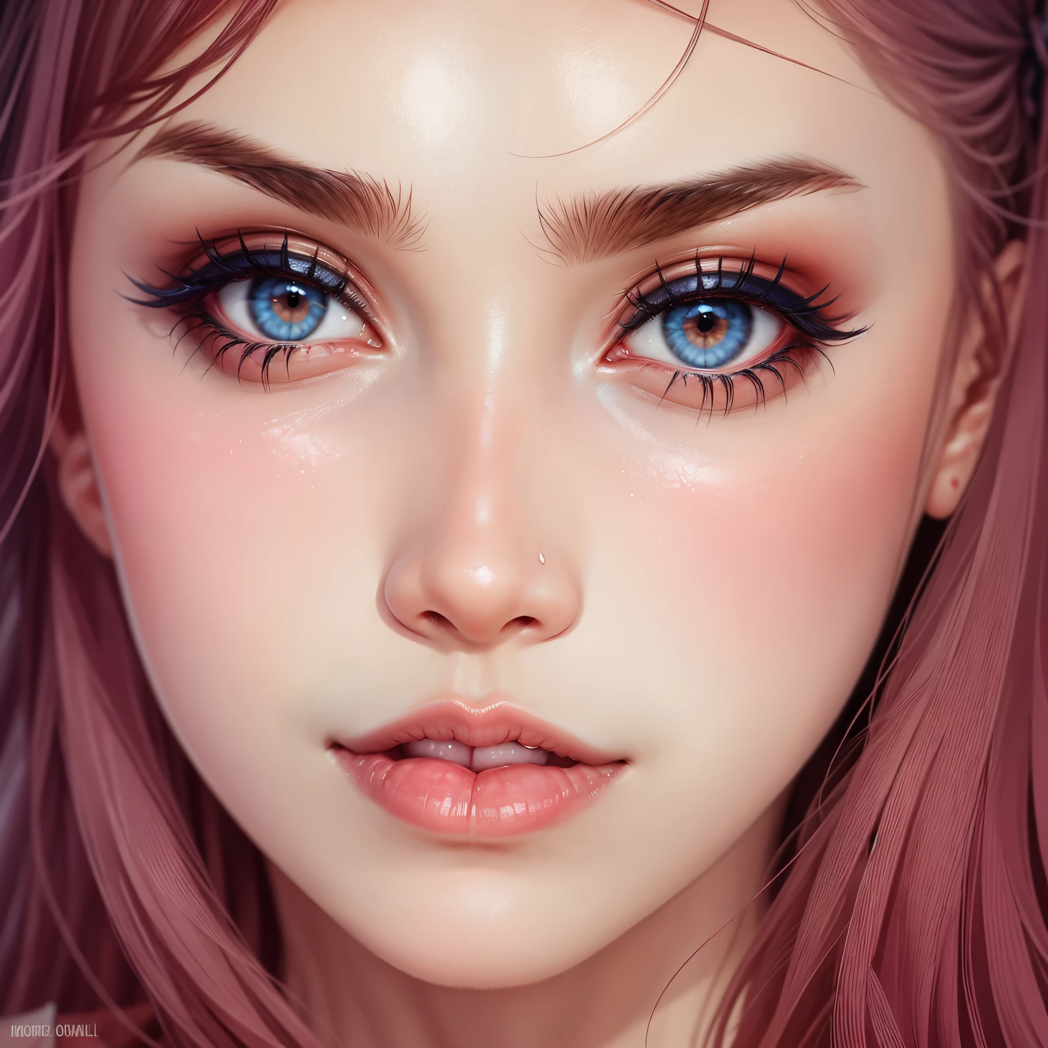 lips with a bow, eyebrows like a house - )) --auto --s2