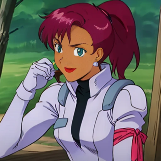 masterpiece,high quality,outdoors,
looking at viewer,smile,
ADDBASE,eople,
jucameilasch,1girl,
short hair,purple hair,green eyes,lipstick,
turtleneck,green pilot suit,
ADDCOL,eople,
junkojenko,1girl,
long hair,half-up,wine-red hair,hair ornament,blue eyes,earrings,lipstick,
turtleneck,pilot suit,arm ribbon,
ADDCOL,eople,
kitebush,1girl,
high ponytail,long hair,red hair,sidelocks,green eyes,dark skin,
turtleneck,pilot suit,arm ribbon,