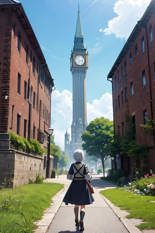 There is a tower，There is a clock on the top of the tower, in the anime film《erg》curled, (attack on titan animation), Screenshot of the 2012 animation, In anime series《Therefore》curled, screenshot from the anime film, About Moegunde Animation, in the anime film, black clover screenshot, TV animation stills