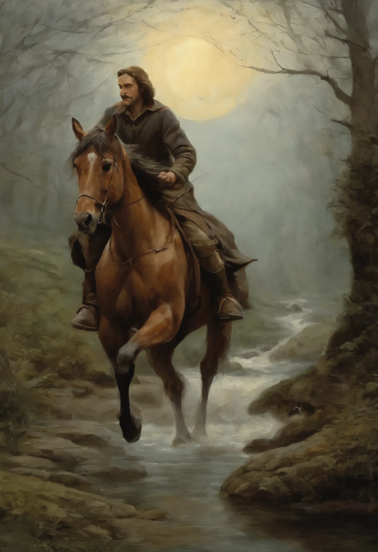 真实感, a painting, Fantastic tale, John Tolkien style, Small painting by Jean-Baptiste Monge, Take care, Take care,
- Protect себя, protect yourself,
When you see twilight.
- When it gets dark.
Find a secluded place before dark.
- Find a secluded place before dark.
Defend yourself, protect yourself,
- Protect, protect yours,
gal, you will lift the curse,
- gal, you will lift the curse,
The night will fly on wings.
- The night will fly in like on wings.
There's a horse on the other side of the river,
- There's a horse galloping across that river.,
A thick shadow falls on his mane.
– He has a thick shadow on his mane.
Пусть father will save his son,
It's possible, father will save his son,
From the wings, which are beating ever lower, lower.
- In front of the wings, which are beating ever lower, lower.
Leave, then go away!
- Let's, Come on, Come on!
sundial,
sundial лейтенанта,
Let them dim the lights halfway.
- Dim the lights halfway.
gal, do you have сила, do you have,
- It's possible, It's possible, You have власть, You have,
gal, you're the one,
- gal, you're the one,
Knock the monster out of the sky.
- To knock a monster out of the sky.
There's a horse on the other side of the river,
- There's a horse galloping across that river.,
She has more mane, which is difficult, Jean-Baptiste Monge, anthropomorphic --ar 2:3 --testp -optimistic; Straight hair