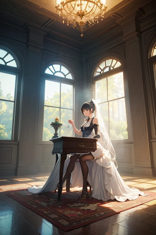 In a spacious room filled with multiple tables and chairs, there is a clock hanging on the wall. The room is beautifully decorated with a theme, featuring characters from the anime world. The scene portrays an imaginative concept art, with a stunning background of a forest city street in the world of "Palomar". The attention to detail is exceptional, capturing the essence of the anime landscape. The scene is brought to life with an animated transition clip, showcasing dynamic movements. The art style is reminiscent of 2.5D CGI animation, presenting a magical and fantastical atmosphere. The courtyard within the scene is epic in scale, providing a sense of grandeur. The overall quality of the image is of the highest level, with a resolution of 4k or 8k, ensuring ultra-detailed visuals. The artwork embodies a realistic and photorealistic style, with studio lighting emphasizing the vivid colors and the use of bokeh effect. The lighting within the scene is carefully crafted to create a captivating ambiance.