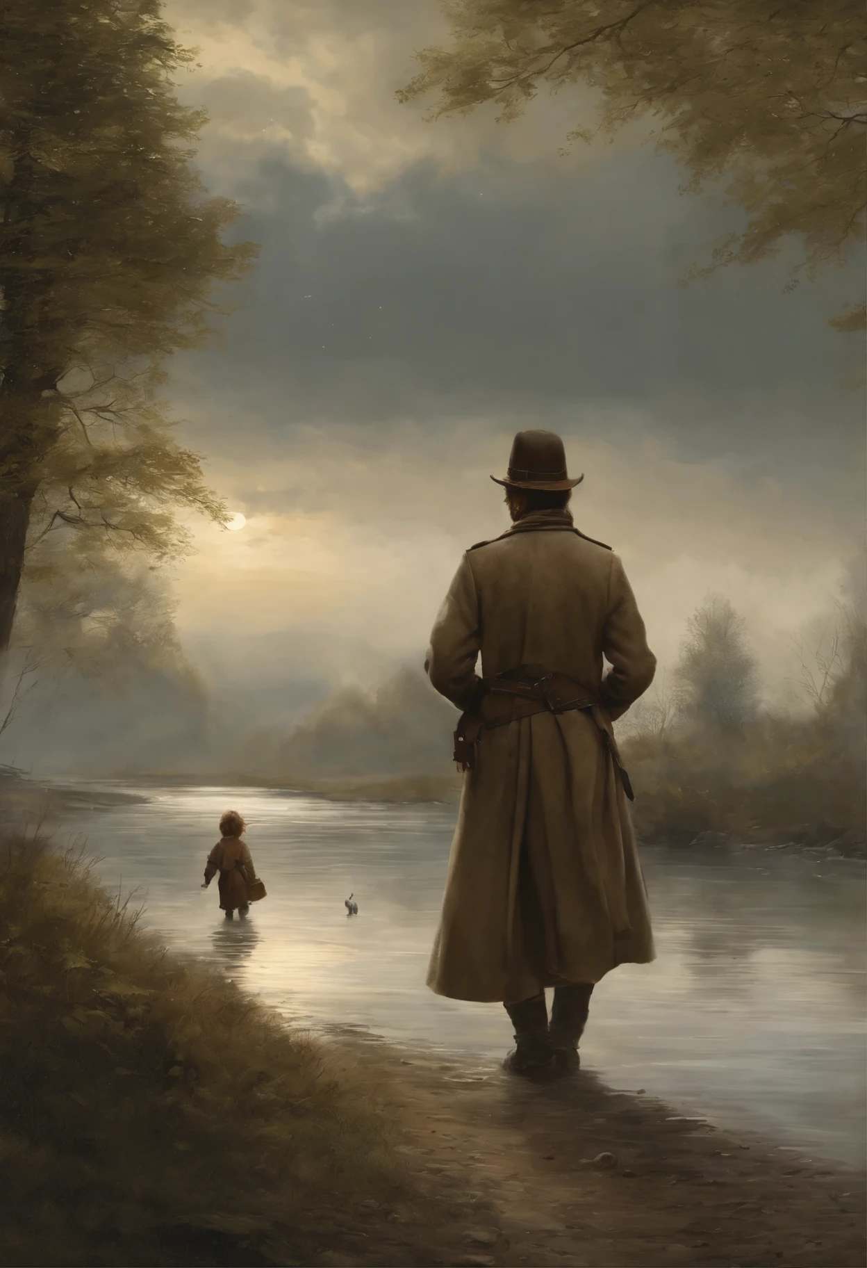 真实感, a painting, Fantastic tale, John Tolkien style, Small painting by Jean-Baptiste Monge, Take care, Take care,
- Protect себя, protect yourself,
When you see twilight.
- When it gets dark.
Find a secluded place before dark.
- Find a secluded place before dark.
Defend yourself, protect yourself,
- Protect, protect yours,
gal, you will lift the curse,
- gal, you will lift the curse,
The night will fly on wings.
- The night will fly in like on wings.
There's a horse on the other side of the river,
- There's a horse galloping across that river.,
A thick shadow falls on his mane.
– He has a thick shadow on his mane.
Пусть father will save his son,
It's possible, father will save his son,
From the wings, which are beating ever lower, lower.
- In front of the wings, which are beating ever lower, lower.
Leave, then go away!
- Let's, Come on, Come on!
sundial,
sundial лейтенанта,
Let them dim the lights halfway.
- Dim the lights halfway.
gal, do you have сила, do you have,
- It's possible, It's possible, You have власть, You have,
gal, you're the one,
- gal, you're the one,
Knock the monster out of the sky.
- To knock a monster out of the sky.
There's a horse on the other side of the river,
- There's a horse galloping across that river.,
She has more mane, which is difficult, Jean-Baptiste Monge, anthropomorphic --ar 2:3 --testp -optimistic; Straight hair