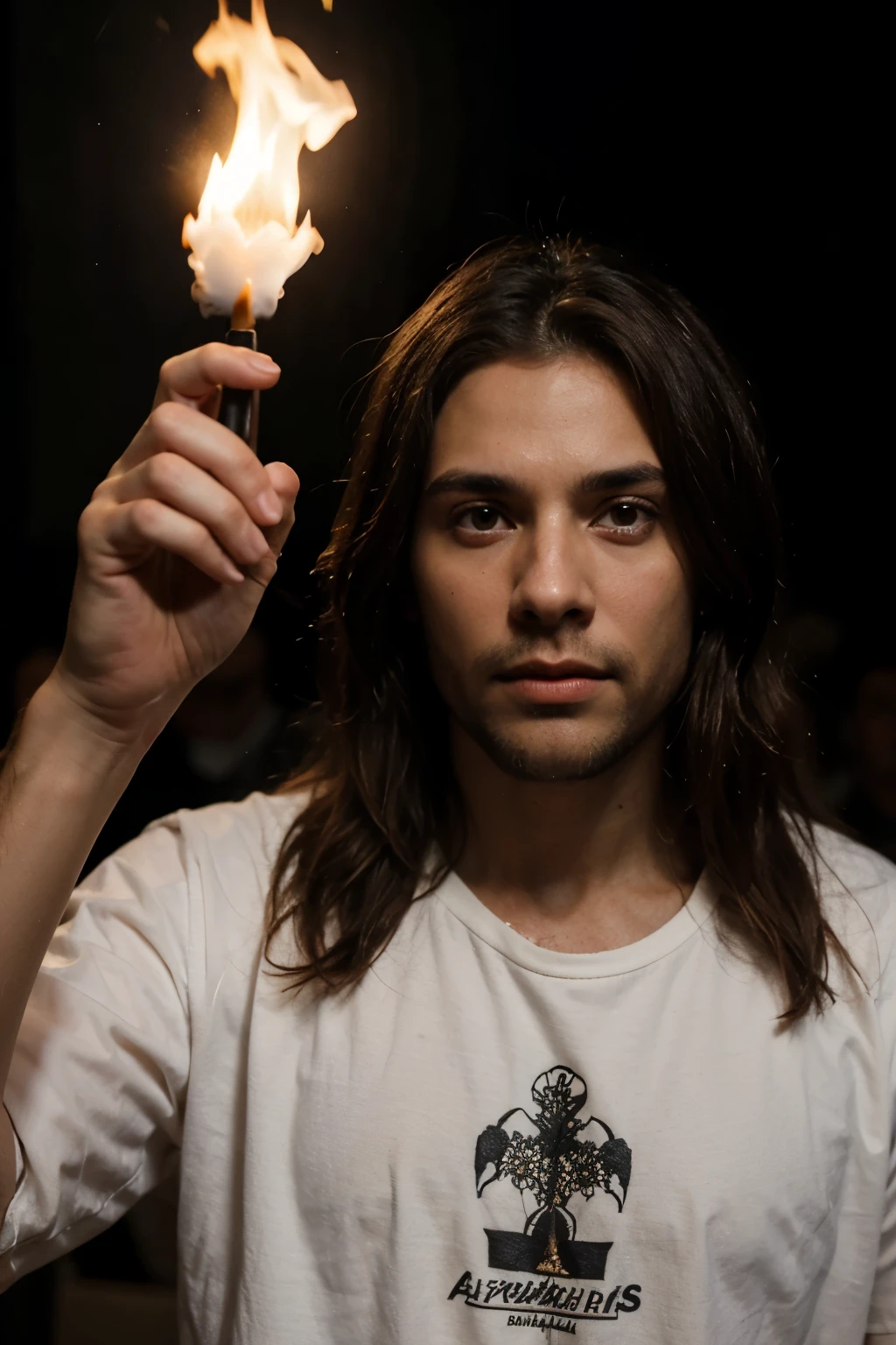 Jesus com olhos de fogo