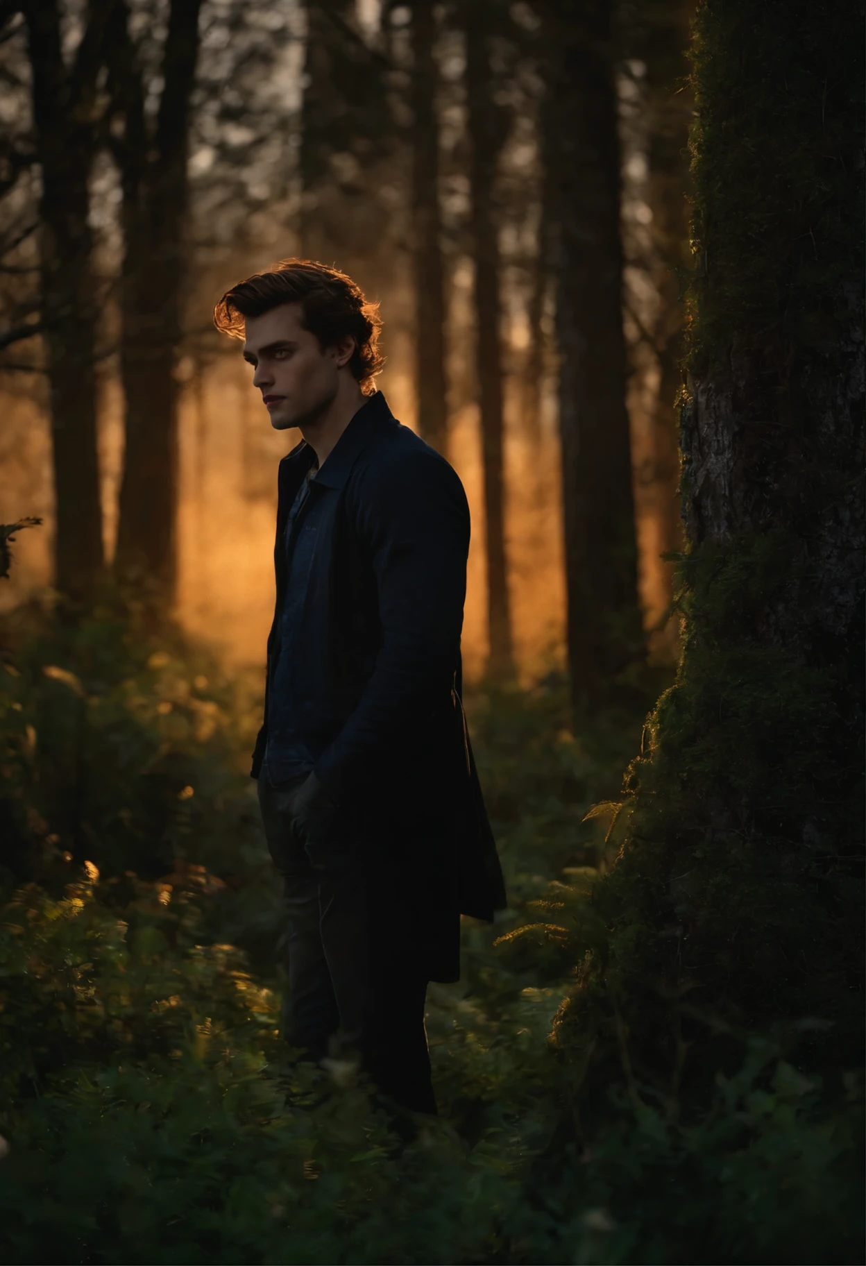 When you see twilight.
- When it gets dark.
Find a secluded place before dark.
- Find a secluded place before dark.