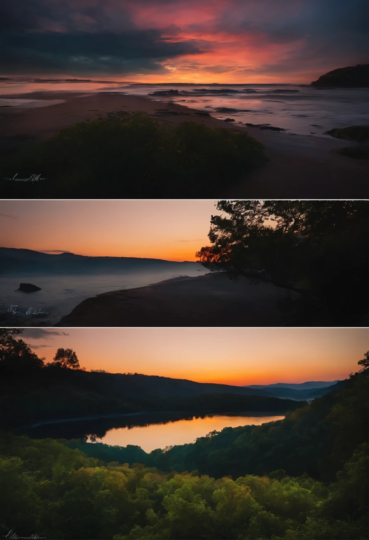 When you see twilight.
- When it gets dark.
Find a secluded place before dark.
- Find a secluded place before dark.