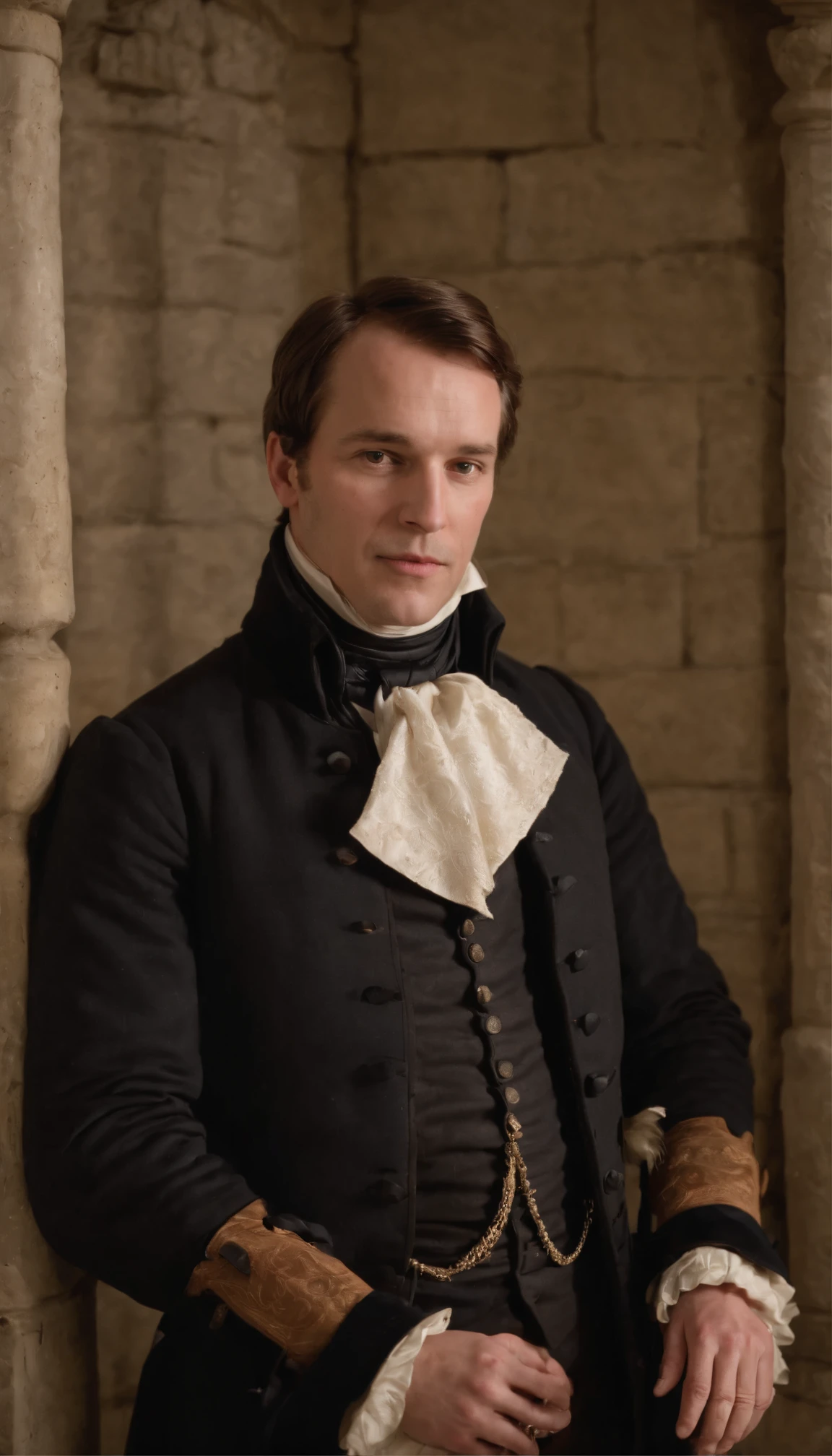 Baron Douglas Clarke presides over the Duchy of Livingston from his stately timber and stone stronghold known as Timber Castle, which sits strategically positioned overlooking the eastern Brighton township and inland trade route to Detroit.
The Clarke barony traces lineage to minor Scottish aristocracy who secured lands around Nova Scotia and the St Lawrence Seaway following close ties supporting Britain’s 1812 offensive securing Upper Canada from America’s territorial ambitions. As youngest of five brothers, Douglas Clarke happily accepted opportunity far from Edinburgh high society's scrutiny when offered governorship administering a barely-settled Michigan backcountry domain sight-unseen.
Now in his late 30s, the handsome but bookish Baron Clarke divides time between ambitious civic planning like bringing immigrant masons who built Livingston’s first stone chapel to also construct fortified Timber Castle, and indulging leisure activities like birdwatching, distilling apple brandy, and translating Latin verse during long winter nights.