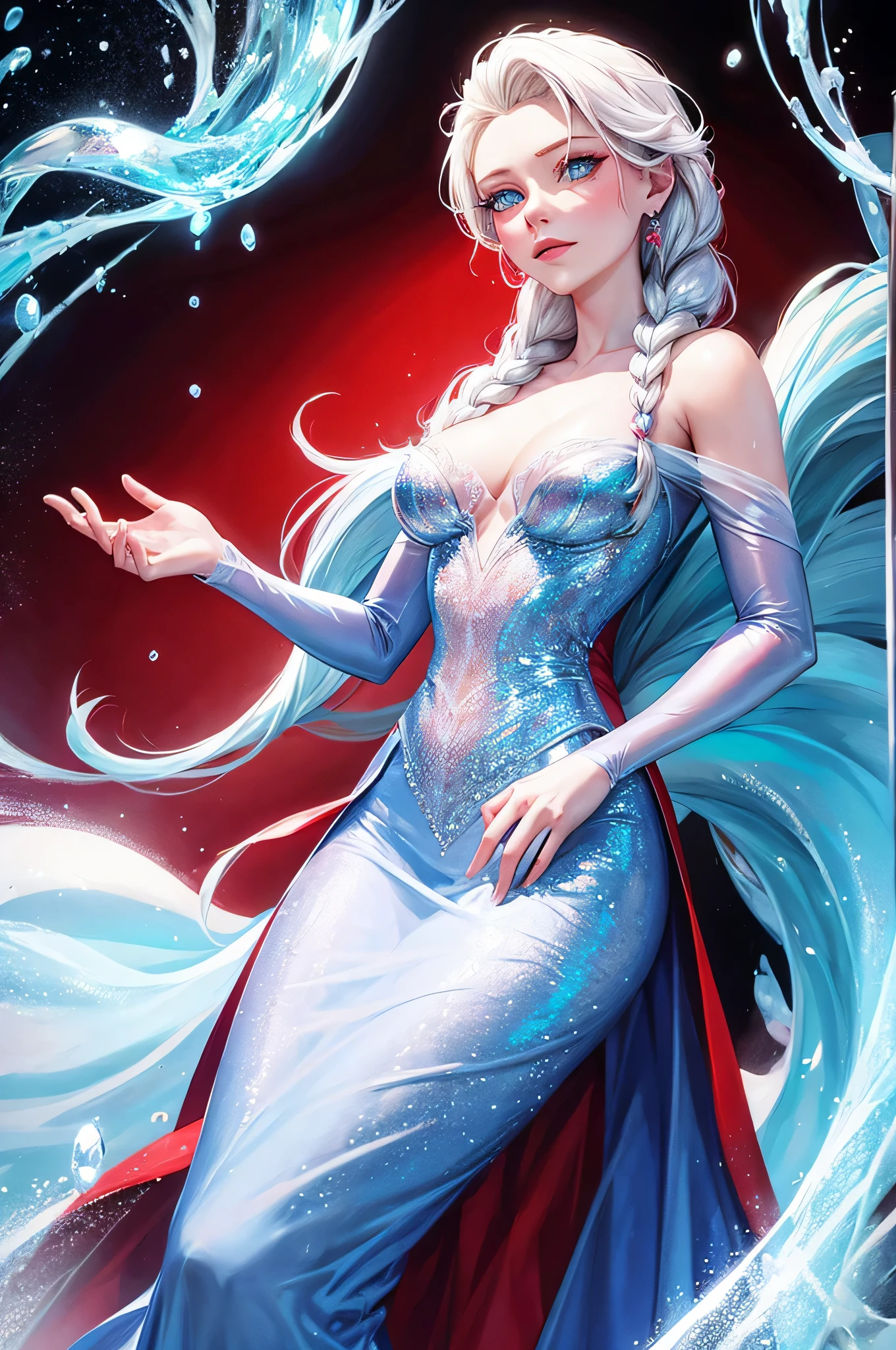 Elsa Frozen , bad red queen