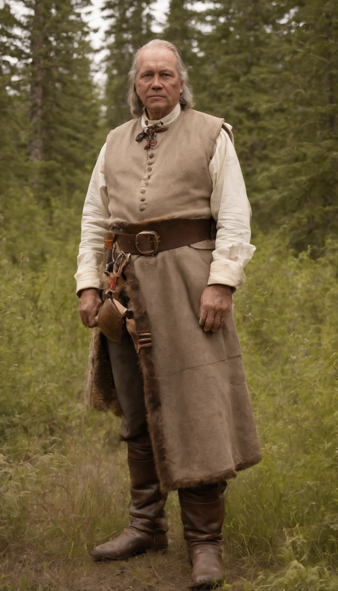 Baron Xavier 'Grayling' Beauvais holds tenuous governance over the remote forests, lakes and rivers comprising the interior domain of Roscommon County from his fortified timber trading hall called Pine Ridge. His great grandfather Jean-Luc Beauvais first pioneered the region as a French-Canadian fur trapper in the early 1800s when the territory transferred into American control. He married into the local Ojibwe bands and established Pine Ridge as an independent trade outpost brokering deals in beaver pelts, fish, wild rice and venison jerky.
Raised indigenous as much as French Canadian, Baron Xavier "Grayling" inherited his ancestor's wilderness skills. He is a tall imposing figure known for his ability to stalk prey across the landscape without leaving tracks. Xavier discourages expansion by American industrialists seeking to disrupt ancestral Ojibwe lands through aggressive inland logging or manipulation of fishing/hunting rights. Yet he too resists assimilation.
From his great hall where clan leaders and fur trade bosses gather to feast and negotiate seasonal bounty quotas and land access, Baron Grayling mediates territory disputes according to sustainability practices rather than arbitrary colonial maps. He believes the land’s gifts remain eternal as long as harvest practices respect ecological wisdom passed down through generations of stewardship.