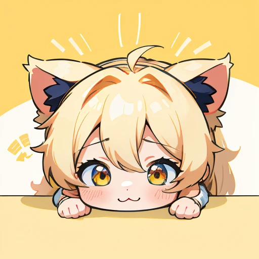 Golden Retriever Baby,A kitten、 Official artwork, , Lori, Anime style portrait, Anime moe art style, 2 d anime style, lovely art style, Stylized anime, Anime art style, Anime style. 8K, style of anime4 K, Anime art style, Digital anime art!!、White kitten、fluffly、Golden Retriever Baby、blanche、Vigorous、A charming smile、Frightened kitten、Raise your front pawrightened kitten、dynamicposes、((tmasterpiece))、(((top-quality))、Chibi Chara、