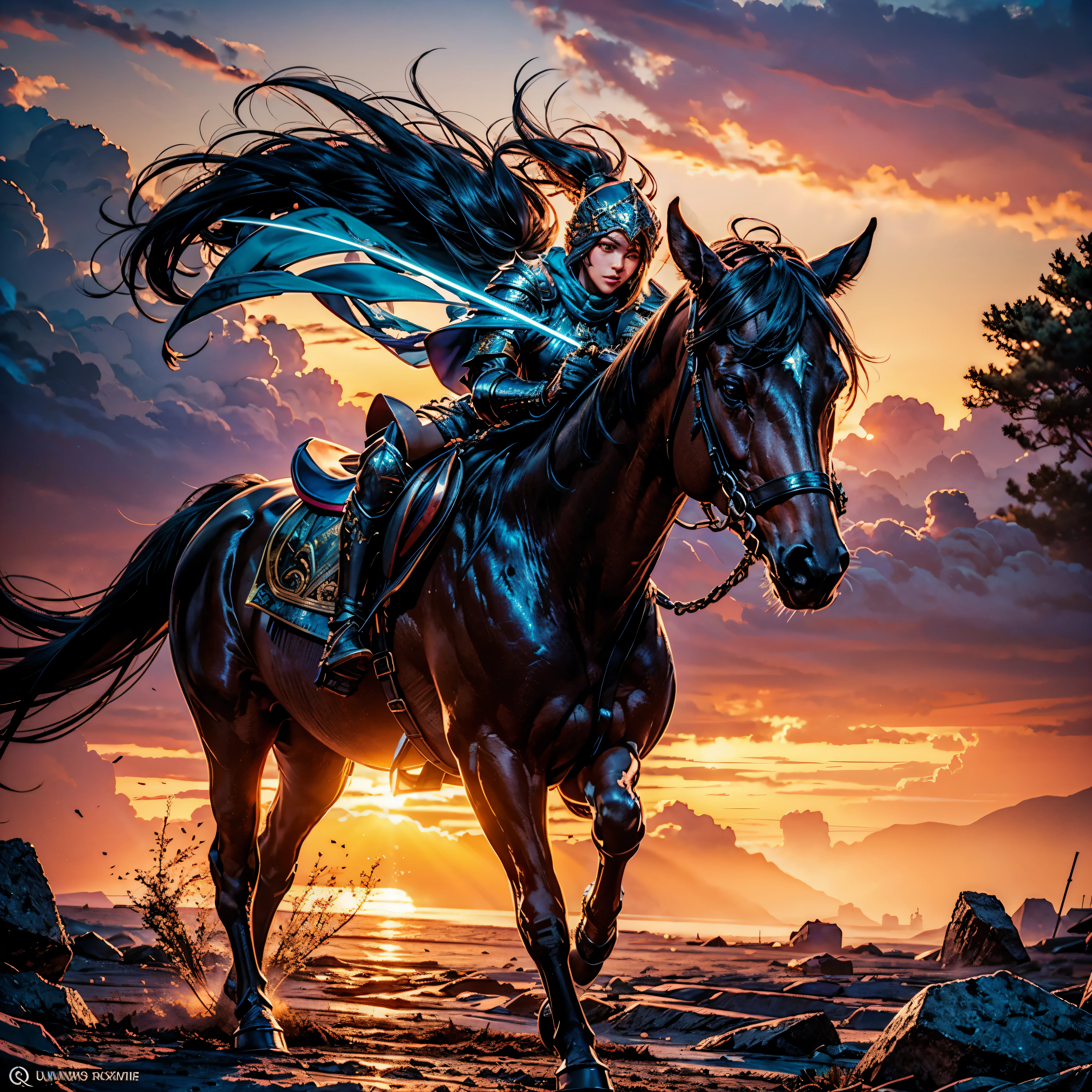 nebulae panoramic nebula stars Sunshine spacious sunset sunrise Joust spacious Challenge (ultra masterpiece), (ultra extremely intricate:1.2), (ultra realistic), portrait of a Horsewoman with_Spear charging BlackKnight, the most beautiful in the world, (medieval heavy armor plate), metal reflections, full body, outdoors, intense sunlight, far away castle, professional photograph of a stunning woman detailed, ultra sharp focus, dramatic, award winning, cinematic lighting, ultra octane render unrealengine5, volumetrics dtx, (film grain, blurry background, blurry foreground, bokeh, depth of field, sunset, motion blur:1.3), hood levitate cape chainmail bandedmail scalemail breast navel Knight Joust deep path equirectangular ultra_photo-realistic meticulously intricate ultra_high-details ultra_high-quality ultra_high-def ultra_high-res optimal ultra_sharpness focus perfection accurate global illumination volumetric Cinematic_Sunlight Lightning contrast cgi vfx sfx reflex Octane_rendered extreme improved radiant graduated UHD XT3 DSLR HDR romm rgb pbr 3dcg fxaa blu-ray vivid colors-coded backlight frontlight anti-aliasing fkaa txaa rtx ssao opengl-shaders glsl-shaders post-processing post-production cell-shading tone-mapping luminescence Crystalline sex naked nsfw varies multi etc. --s 1000 --c 20 --q 20 --chaos 100