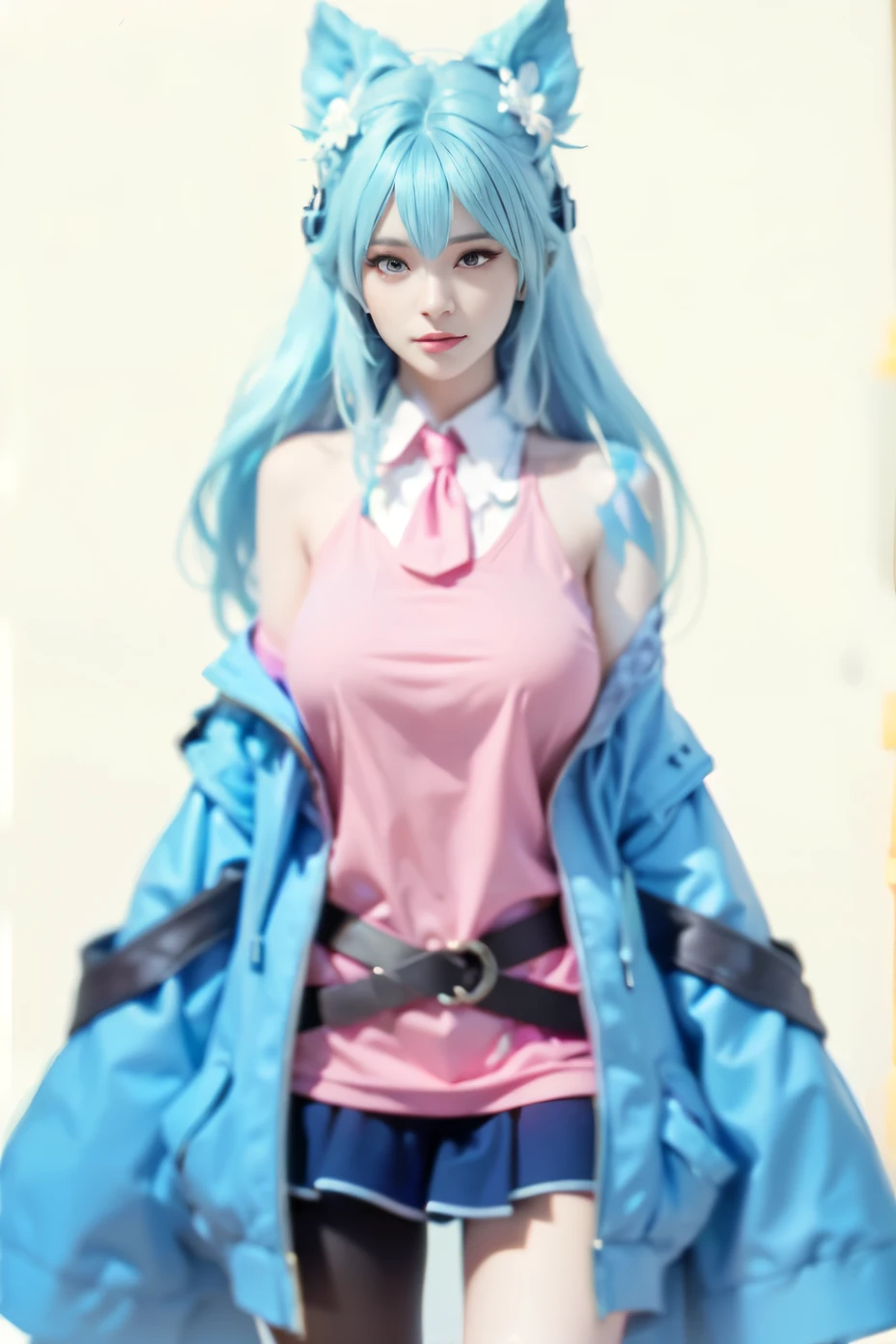((Best quality)), ((masterpiece)), (detailed:1.4), 3D, an image of a beautiful cyberpunk female,HDR (High Dynamic Range),Ray Tracing,NVIDIA RTX,Super-Resolution,Unreal 5,Subsurface scattering,PBR Texturing,Post-processing,Anisotropic Filtering,Depth-of-field,Maximum clarity and sharpness,Multi-layered textures,Albedo and Specular maps,Surface shading,Accurate simulation of light-material interaction,Perfect proportions,Octane Render,Two-tone lighting,Wide aperture,Low ISO,White balance,Rule of thirds,8K RAW,