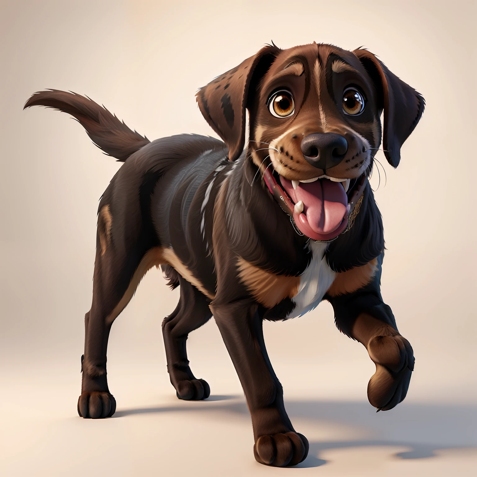 Lively and cute excited happy beagle puppy with black brown eyes digital painting, Ultra detail. Digital painting, Dog Detail Ultra detail image, furry digital art, high detail digital painting, Realistic anime dog, digital art highly detailed, Detailed digital painting, closeup portrait