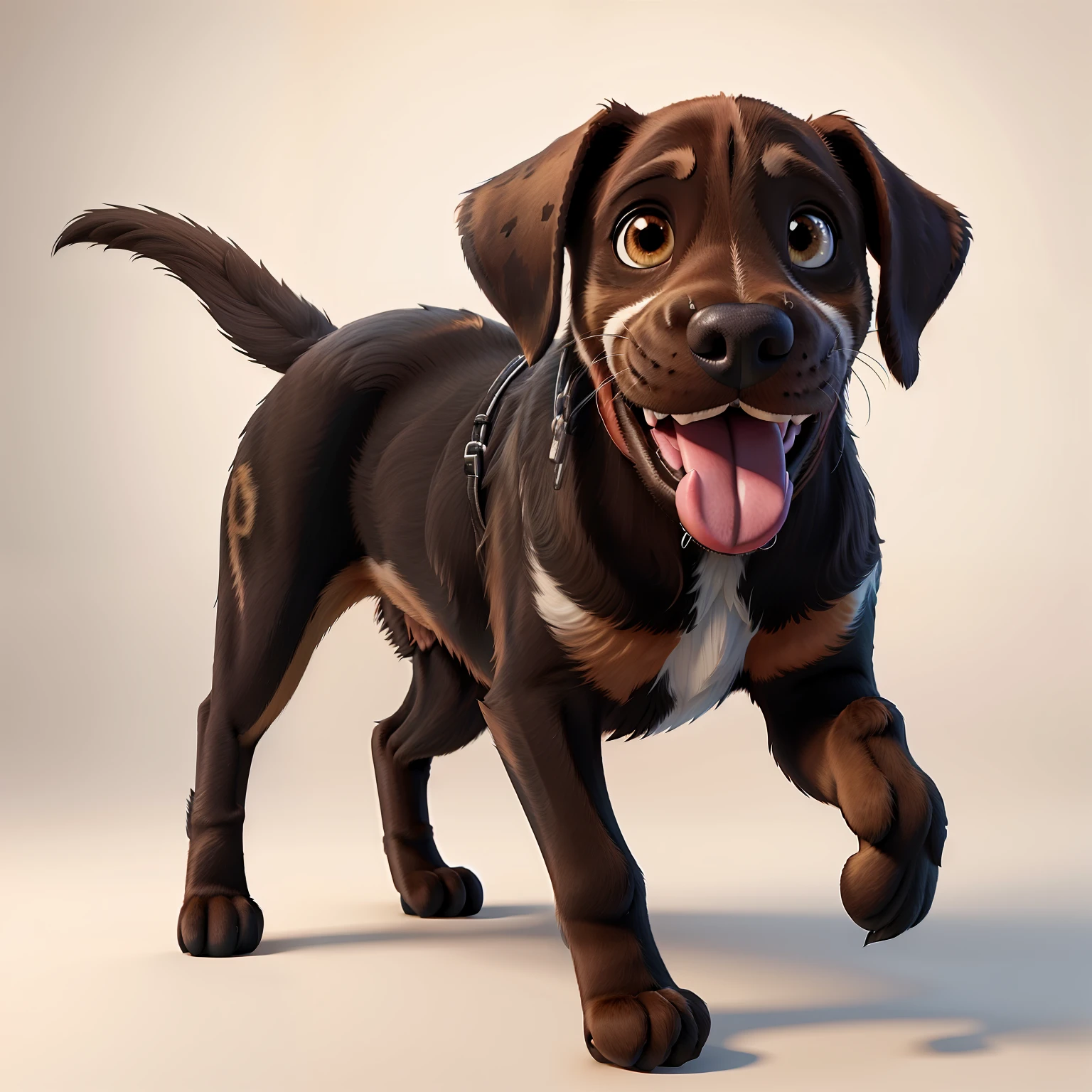 Lively and cute excited happy beagle puppy with black brown eyes digital painting, Ultra detail. Digital painting, Dog Detail Ultra detail image, furry digital art, high detail digital painting, Realistic anime dog, digital art highly detailed, Detailed digital painting, closeup portrait