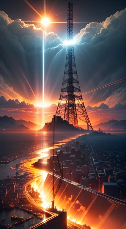 "Power of the Sun: Dangerous Bursts that Could Harm Our Electrical Infrastructure!" 8K cinematic, hyperrealistick