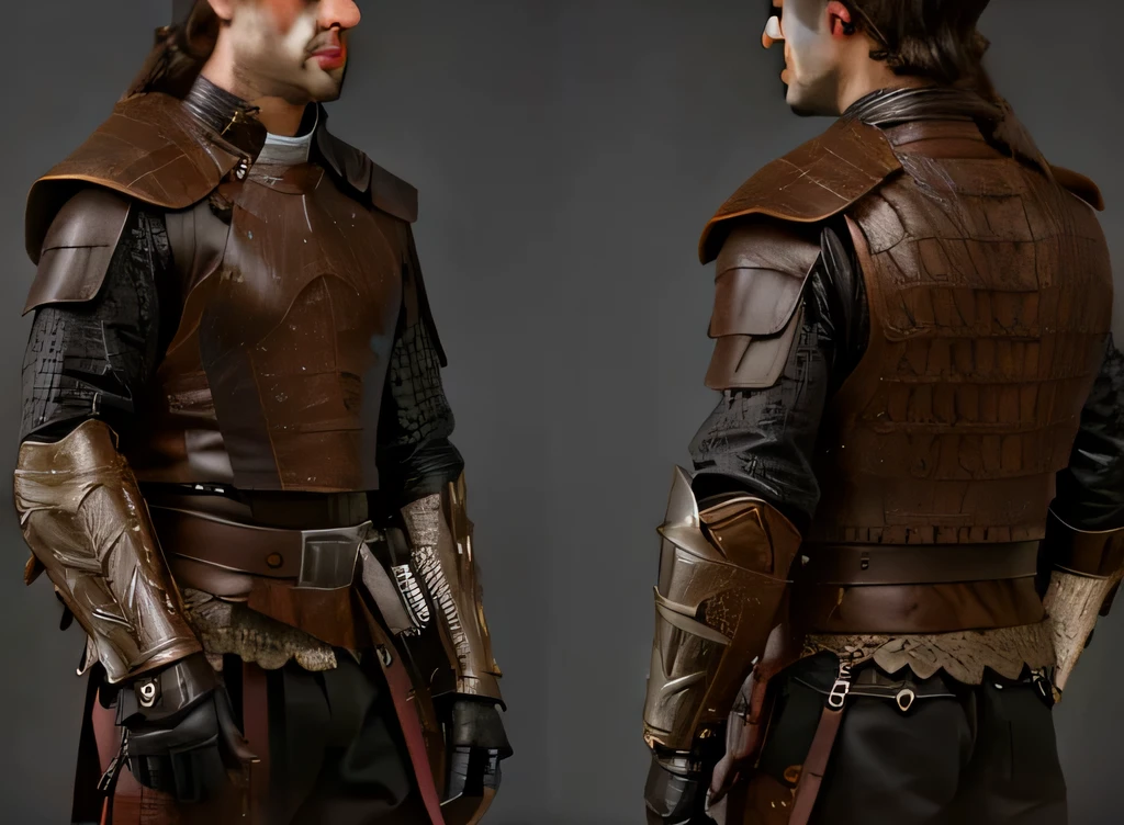 very detailed raw photo 4k 8k matte brown skin:1.6 detailed textured plate armor, sharp-focus, bib protection, Male character