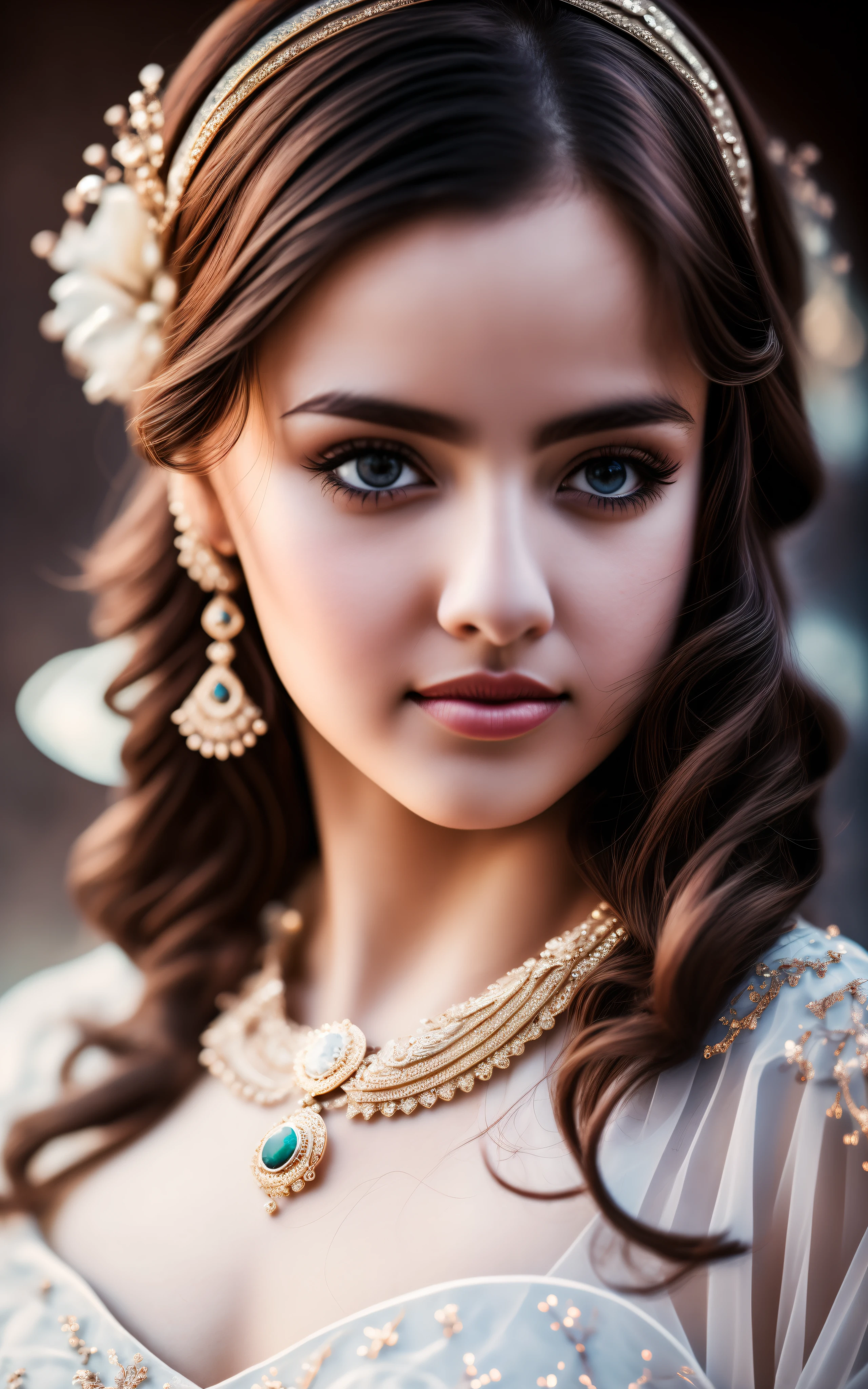 Best Quality, Masterpiece, High Resolution, 1 Girl, Muslim, wearing, hijab Beautiful Face, Physical, Tyndall Effect, Realistic, Dark Studio, Rim Lighting, Duotone Lighting, (High Detail skin: 1.2), 8k uhd, DSLR, soft light, high quality, volumetric light, sneak shot, photo, high resolution, 4k, 8k, bokeh --auto --s2