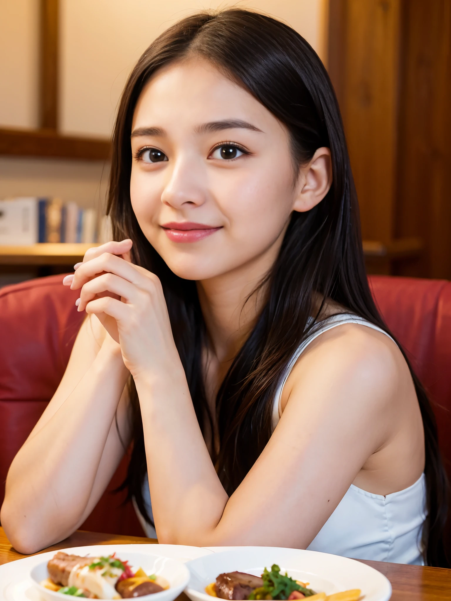 The right hand is connected to the right arm、left hand connects to left arm