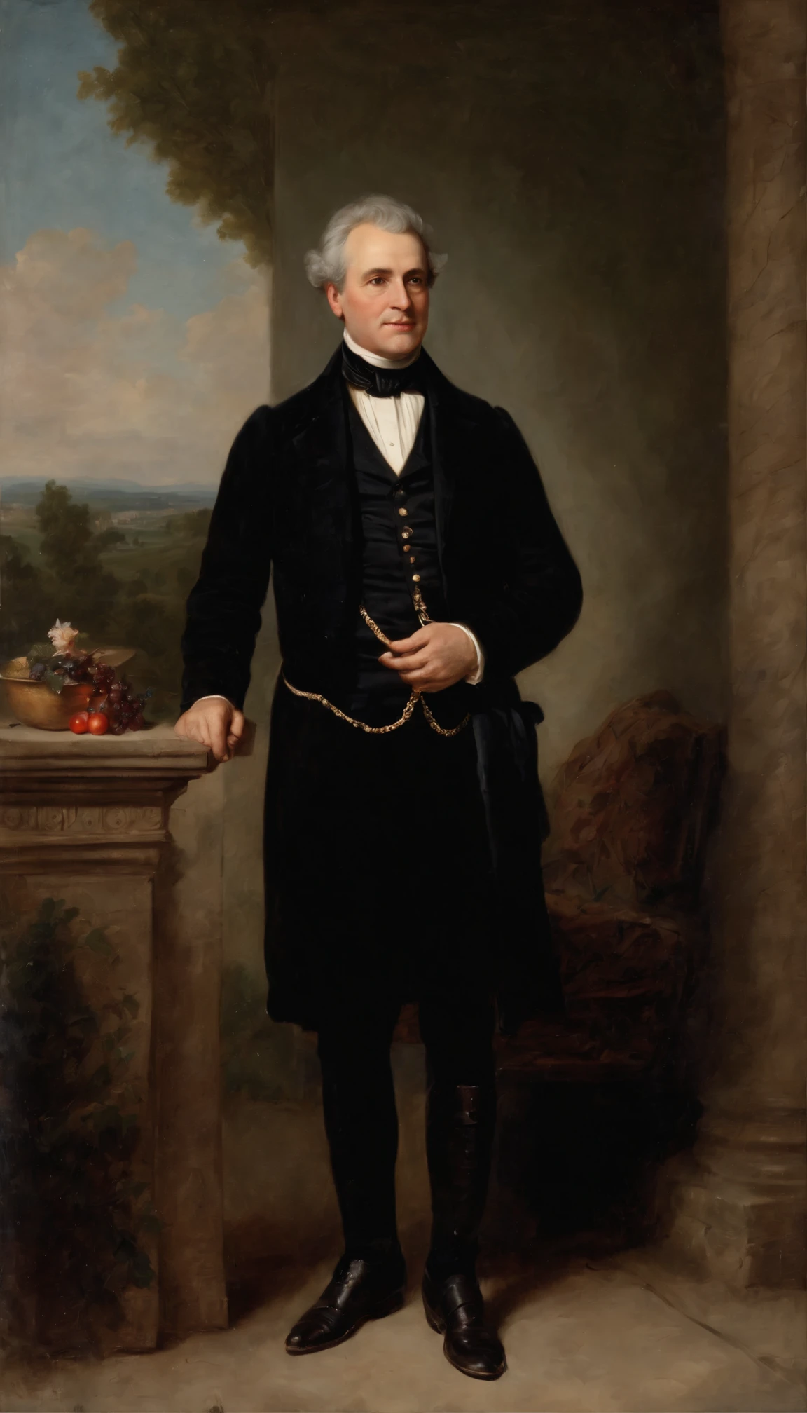 Baron Antonio Arbela governs the woodlands, fertile farmlands and trading posts of Tuscola County from his Italianate stone estate Tuscola Hall. His aristocratic family originated in Tuscany where ancestors supplied marble, olives, wine and other fine goods to several prominent Roman Catholic papal families and the grand Duchy of Modena court before economic factors and legal scandals forced relocation to America in the early 1800s.
Leveraging remaining family coins, patents of nobility and supported by Catholic clerical ties in Quebec, Antonio’s father secured prime lands across Michigan’s Saginaw frontier then sent for a new young bride among ambitious noble spinster options available from struggling aristocratic lines in Naples to start a new life abroad. This blended lineage birthright fell to only son Antonino (later anglicized to Anthony) who married the daughter of German nobility from Lübeck helping colonize regions south toward Bay City.
Now entering his mid 60s with his own heir apparent lined up, Baron Arbela focuses on restoring harvest festivals, equestrian contests and elaborate Catholic sanctuary decorations recalling fondly Tuscany’s pageantry and cultural amenities otherwise sorely lacking in Michigan’s remote rural townships populated predominantly by Protestant English and Reformed German pioneers suspicious of uppity flamboyant outsiders occupying Tuscola’s most prime, elevated acreage.