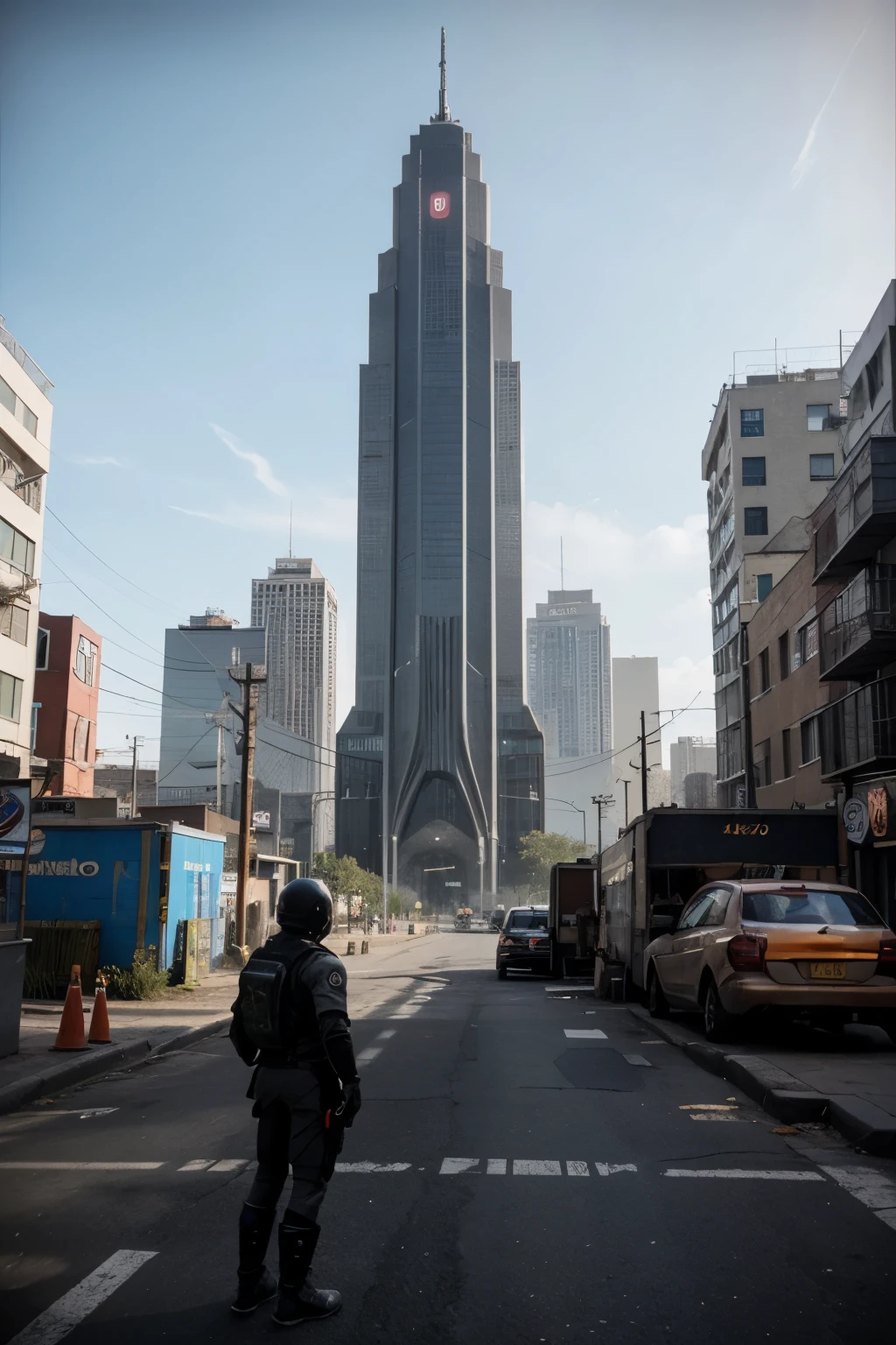 Video game, futuristic, dystopian, no people