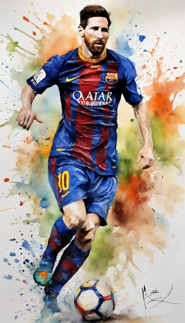 Leo Messi jumping