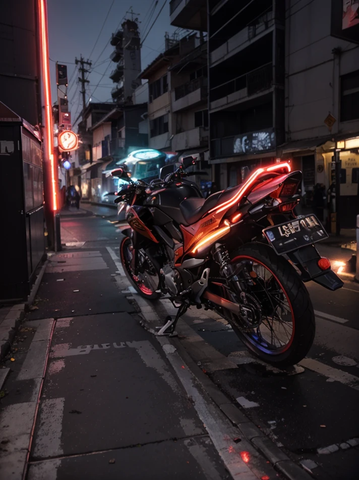 paisagem da cidade cyberpunk ,Metropolis with a rebellious spirit.luzes neon, The color changes with each heartbeat. Wire fusion, circuito,  urbana, Decorado com placas de neon，Cintilar como uma luz da cidade.Exudes an aura of technical prowess, Como se pudesse invadir as cidades ao seu redor. In your presence, Paisagens urbanas cyberpunk ganham vida, Holographic billboard changes to show your message，The air was filled with mechanical hums and protest slogans, Detailed features, 8k, ultra realistic