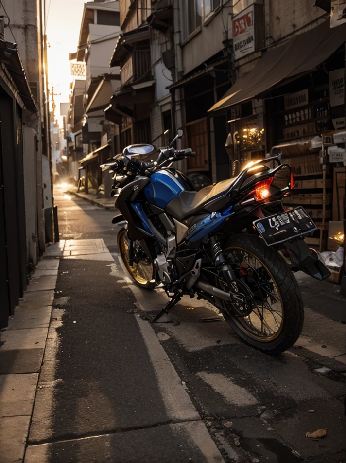 SUZUKI SMASH 110,Vision Total Mad Max CogPunkAI ,Core 64 K, ((rot,amarelo,Conque ,Blue))Conque,4D ,