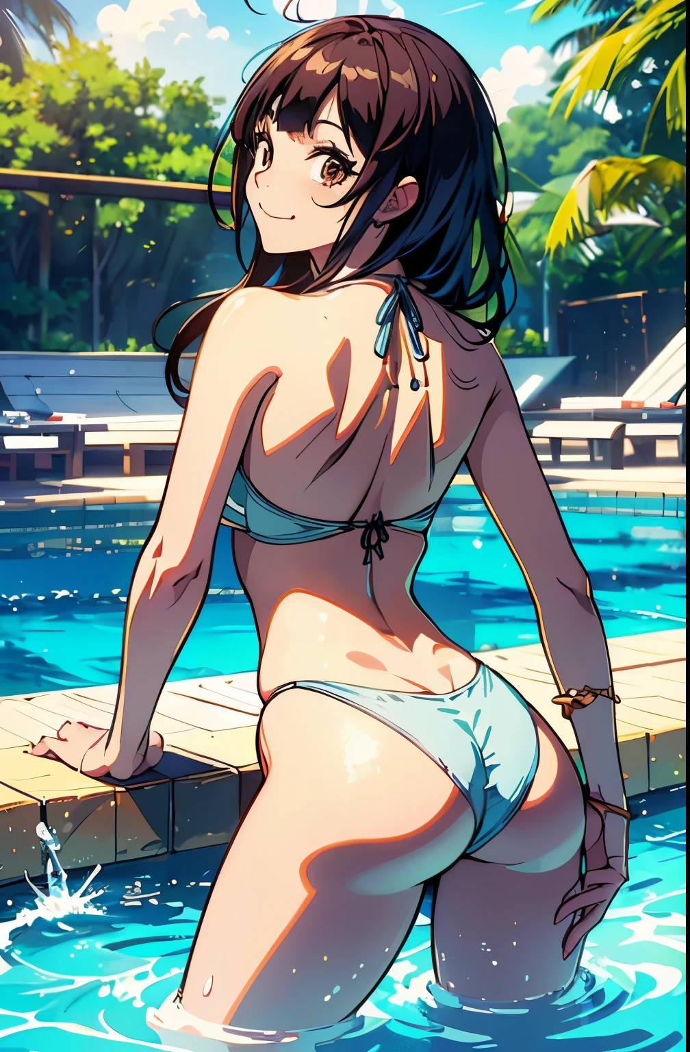 (((master piece))),(hyper quality::1.5), Hyper Detailed,Perfect drawing,。.3D,8K Illustration、(((clearface)))、Hi-Res、japanes、1 persons、 Lady、ssmile、Beautiful skins、Lustrous hair、((beautiful proportion))、((Luxury swimwear))、(((Beautiful swimsuit)))、Japan background、nice background、((beatiful backgrounds))、(((Detailed drawing)))、Perfect Beautiful Girl、((Perfect Photo))、((emotional))、((Luxury))、spot light