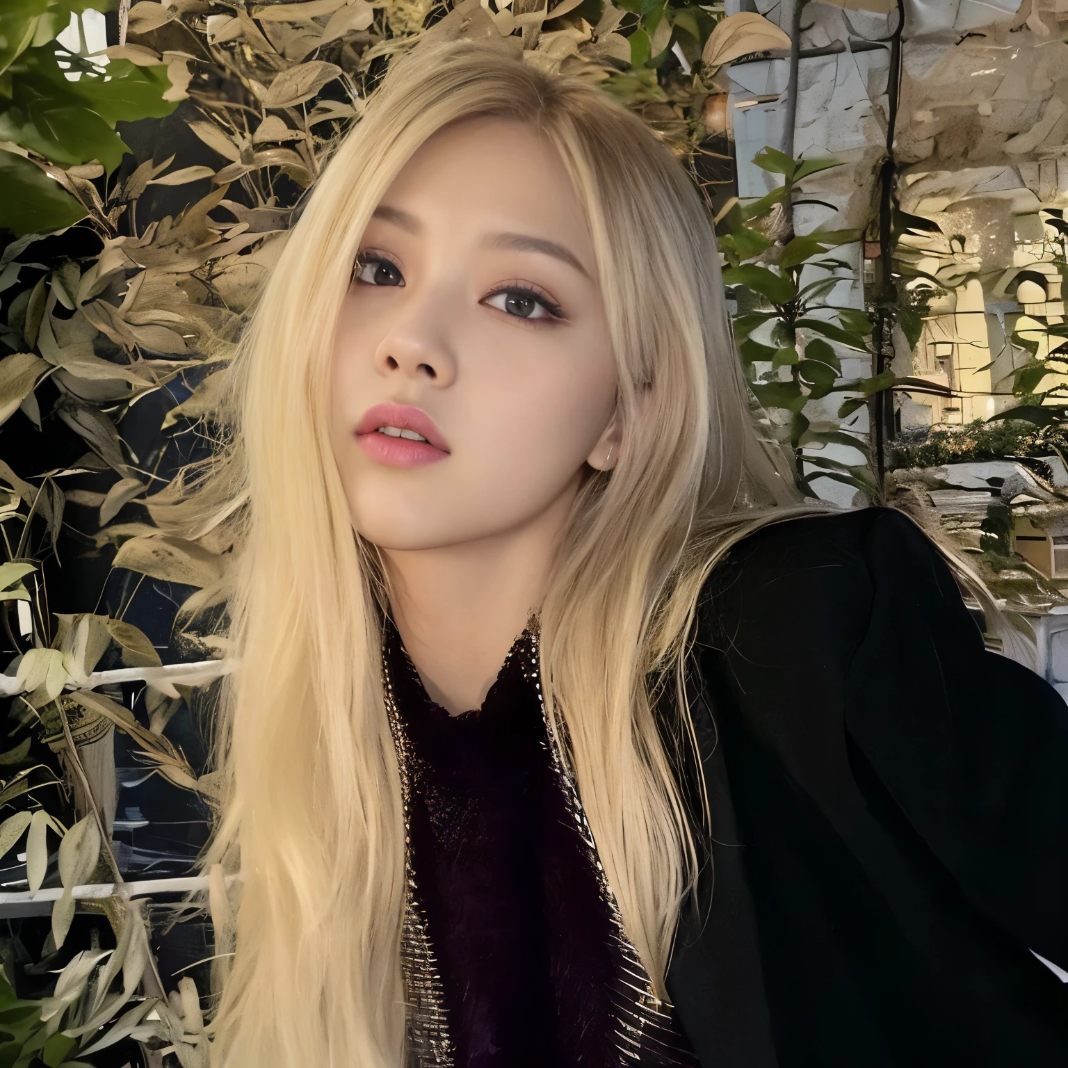 blonde woman with long hair and black jacket posing for a picture, roseanne park of blackpink, portrait of jossi of blackpink, jossi of blackpink, sun yunjoo, lalisa manoban of blackpink, cl, jisoo of blackpink, jisoo from blackpink, lalisa manobal, heonhwa choe, jinyoung shin, portrait jisoo blackpink, taejune kim