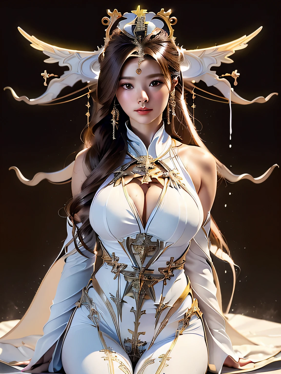 (((a moon)))、(((random bodysuit))、(((Happiness)))、(((Goddess Artemis)))、((accurate anatomy))、(((Seven heads and a well-proportioned body)))、(((Unevenness of the skin)))、(((Colossal tits)))、Camel toes、makeups、 detaileds、GdClth、、 (((Depends on magic circle)))、(((brown haired)))、(((Brown eyes)))、(((a white collar)))、 ((云)))、((Thunderbolt))、(((Foggy)))、(((llight rays)))、 (((Lightning)))、((Bewitching))、((A sexy))、
(((Sateen)))、(((glow effect)))、(((Random hairstyle)))、(((Dynamic Pose)))、(((Dynamic angles)))、