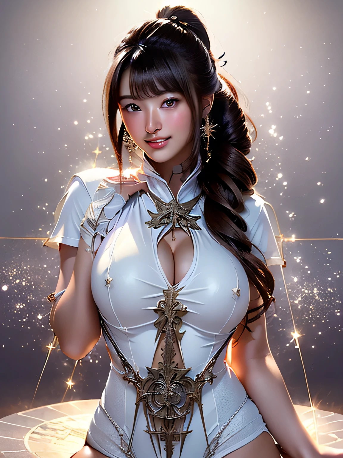 (((a moon)))、(((random bodysuit))、(((Happiness)))、(((Goddess Artemis)))、((accurate anatomy))、(((seven heads and a well-proportioned body)))、(((Unevenness of the skin)))、(((Colossal tits)))、Camel toes、makeups、 detaileds、GdClth、、(((Cute smile)))、 (((Depends on the magic circle)))、(((brown haired)))、(((Brown eyes)))、(((a white collar)))、 ((云)))、((Thunderbolt))、(((Foggy)))、(((llight rays)))、 (((Lightning)))、((Bewitching))、((A sexy))、
(((Sateen)))、(((glow effect)))、(((Random hairstyle)))、(((Dynamic Pose)))、(((Dynamic angles)))、