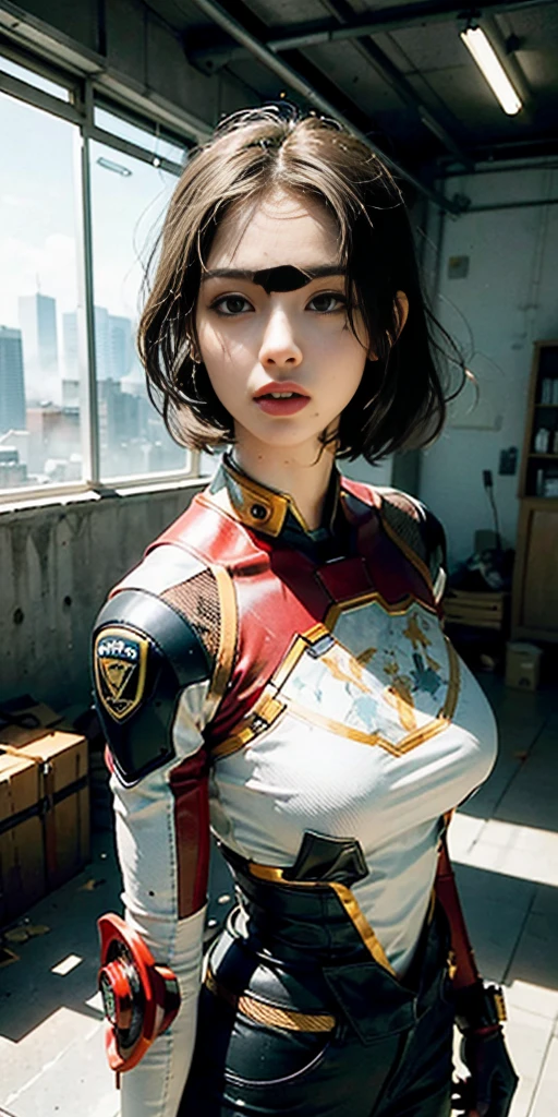 (1girl:1.3), solo, __body-parts__, official art, unified 8k wallpaper, super detailed, beautiful and aesthetic, beautiful, masterpiece, best quality, raw, masterpiece, super fine photo, best quality, super high resolution, photorealistic photo, sunlight, full-body portrait, amazingly beautiful, sexy, hot, dynamic pose, delicate face, vibrant eyes, (viewed from the side), she is wearing a futuristic Iron Man mech, red and gold color scheme, Very detailed abandoned warehouse background, detailed face, detailed complex busy background, messy, gorgeous, milky white, highly detailed skin, realistic skin details, visible pores, sharp focus, volumetric fog, 8k UHD, DSLR camera, high quality, film grain, fair skin, photo realism, lomography, huge metropolis in future dystopia, seen from below, translucent